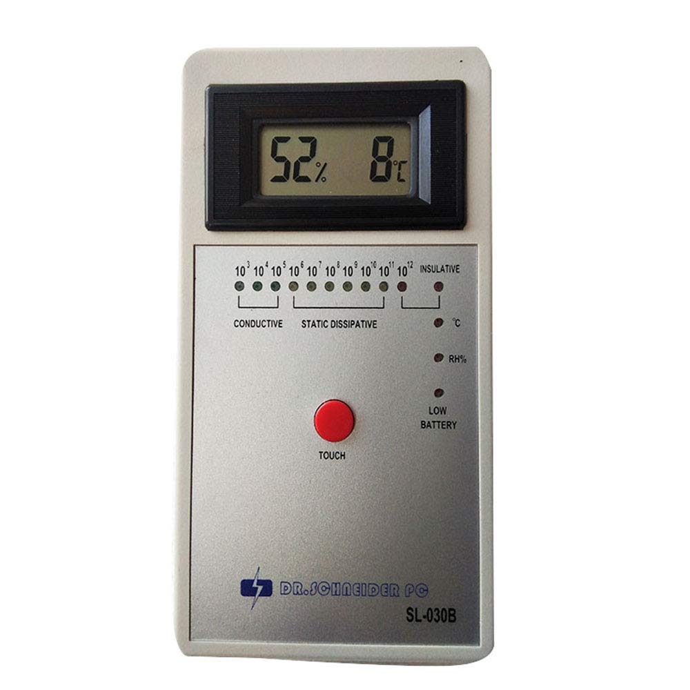 Digital Heavy Hammer Surface Resistance Tester - High Precision Capacitance Meter & Resistor for Electronics, PCB Testing & Industrial Quality Control