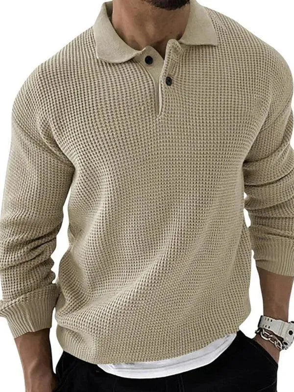 Men's Urban Polo Pullover Sweater - Stylish & Comfortable Knitwear for Casual Wear, Office & Outdoor Activities