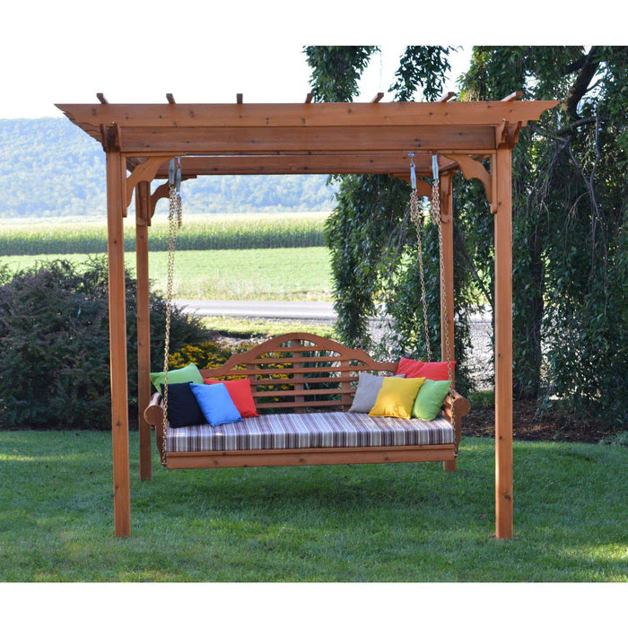 Regallion Outdoor Wooden Pergola Kit with Swing Hangers - 6x8, 8x8 & 8x10 Sizes - Perfect for Backyard, Garden, Patio & Deck Shade Structure