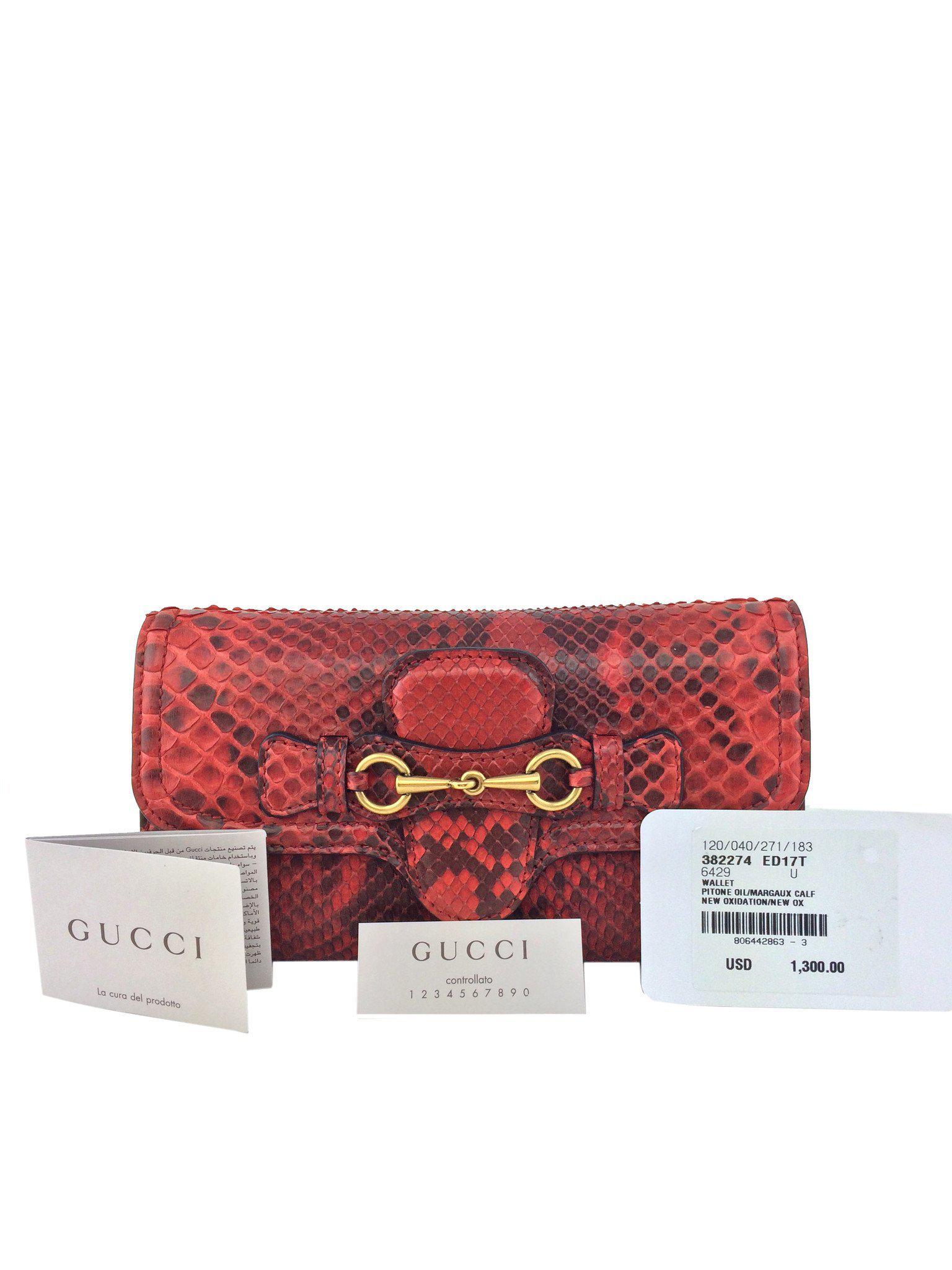 Gucci Lady Web Python Continental Wallet - Luxury Designer Wallet for Women | Perfect for Everyday Use, Travel & Special Occasions