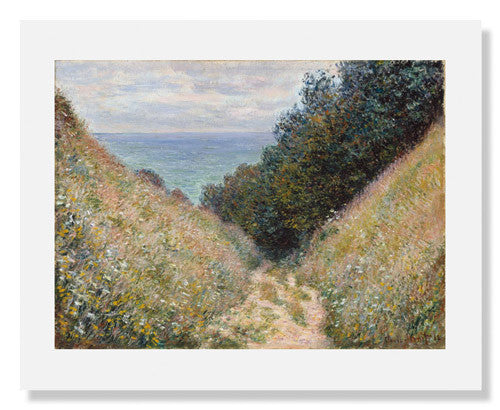 Claude Monet Road at La Cavée Pourville Painting - Impressionist Art Wall Decor for Living Room, Office & Gallery