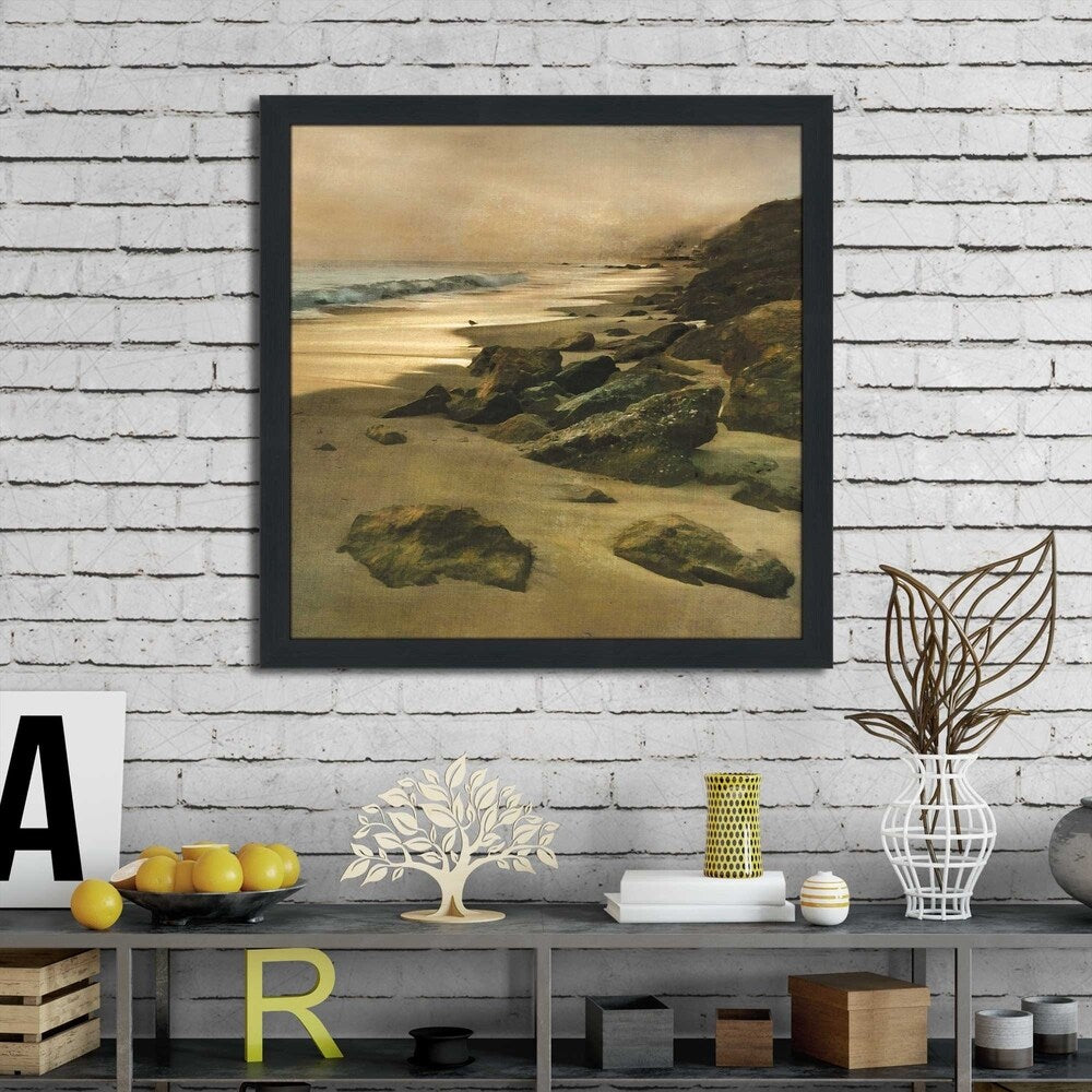 Beach at Dusk Wall Art - Premium Acrylic Print by Mike Calascibetta - Coastal Sunset Decor for Living Room, Bedroom & Office