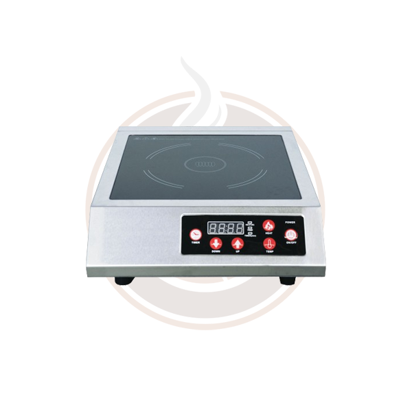 Omcan 1.8 kW Stainless Steel Commercial Countertop Induction Cooker 44415 - Professional Restaurant & Home Kitchen Use