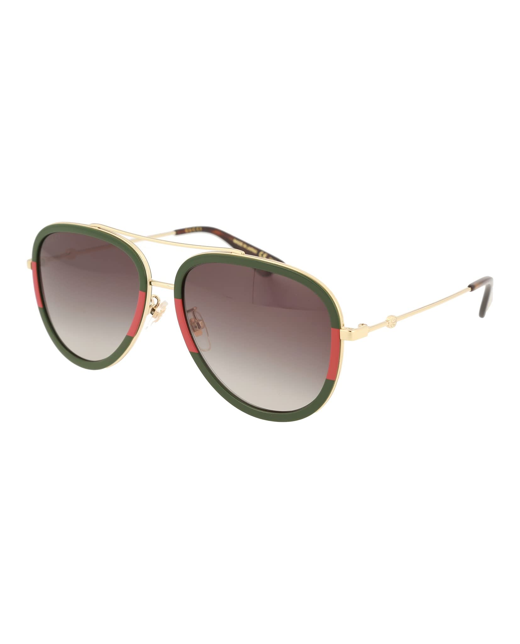 Gucci Pilot Urban Web Block Aviator Sunglasses for Men & Women - UV Protection Luxury Fashion Shades for Driving, Travel & Outdoor Activities