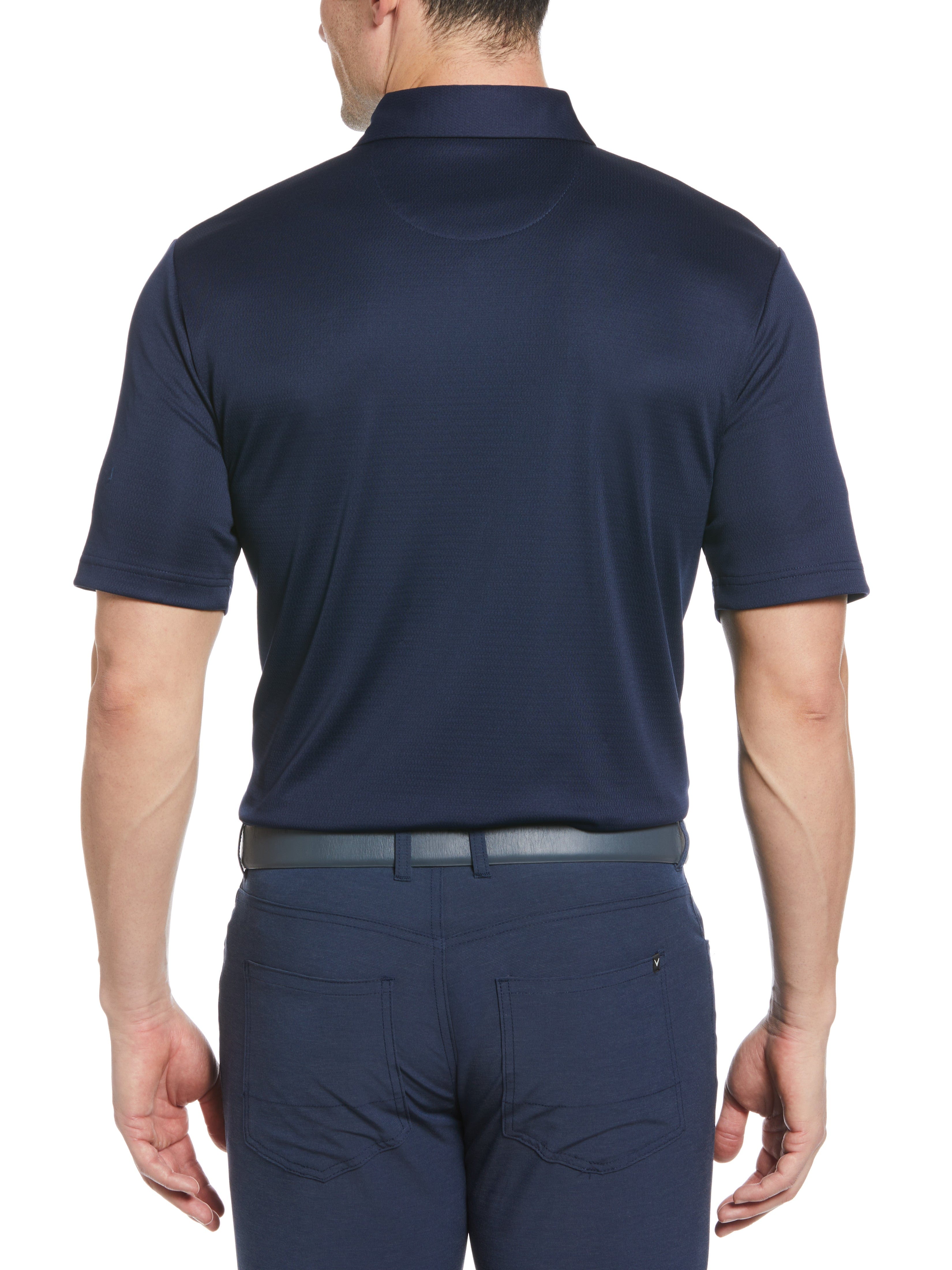 Men's Micro Texture Polo Shirt - Breathable & Comfortable Casual Wear for Golf, Work & Everyday Use