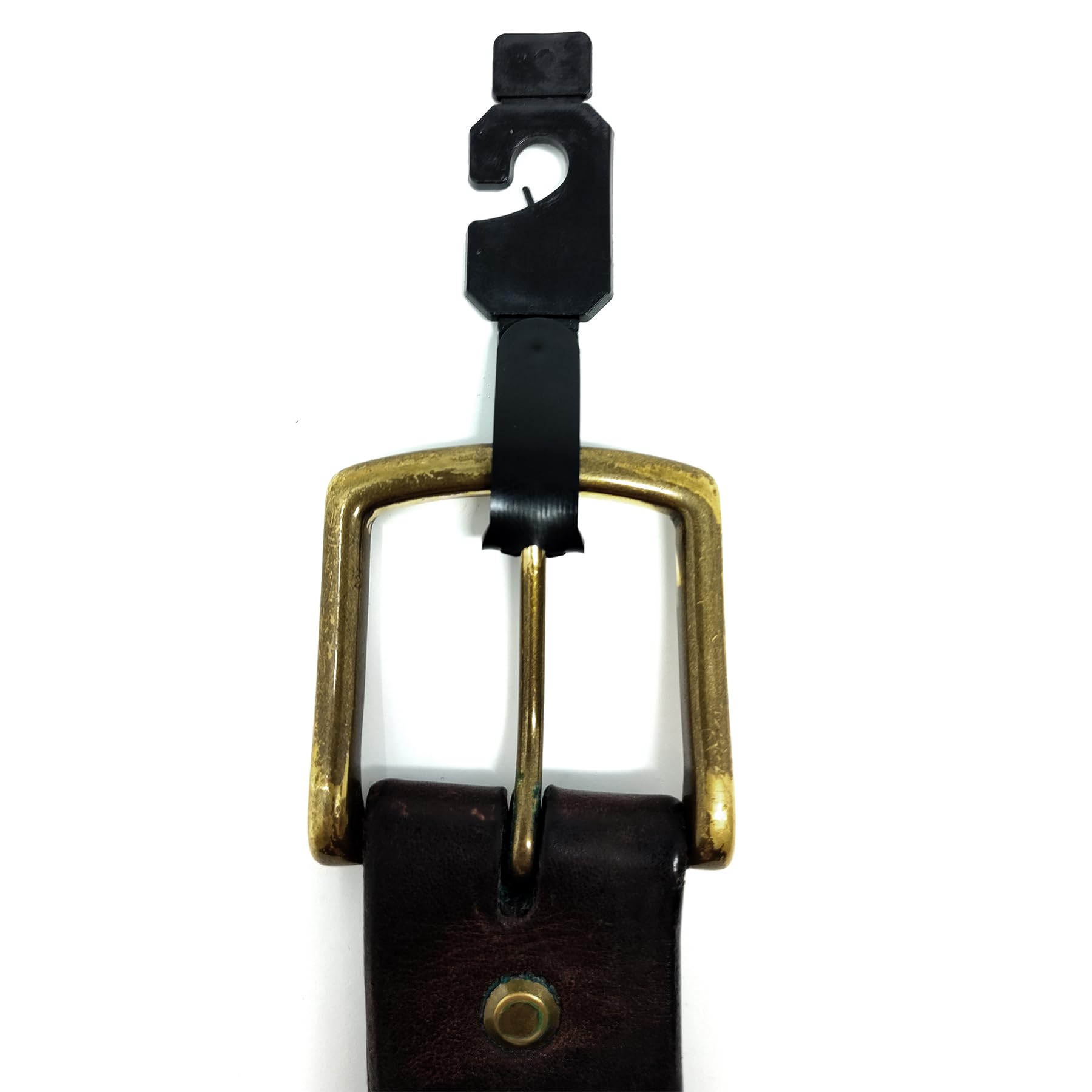1000 Pack Black Plastic Belt Hangers for Retail Stores - Durable & Cost-Effective Belt Display Hooks | Perfect for Clothing Stores, Department Stores & Boutique Merchandising