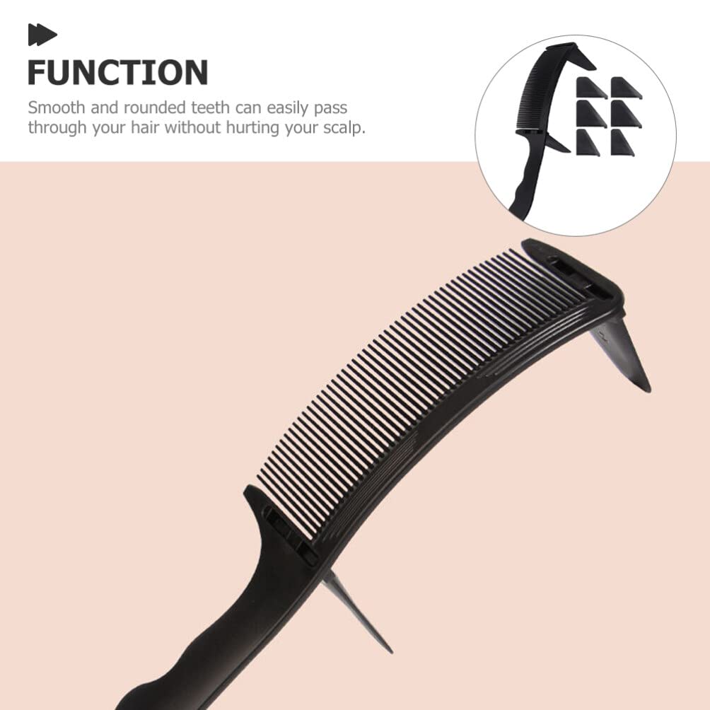 Beaupretty 1 Set Professional Barber Comb for Men - Hair Thinning Comb, Styling Comb & Haircut Scissors Kit - Plastic Short Hair Comb for Men's Grooming & Styling - Perfect for Home Haircuts, Barber Shops & DIY Hairstyling