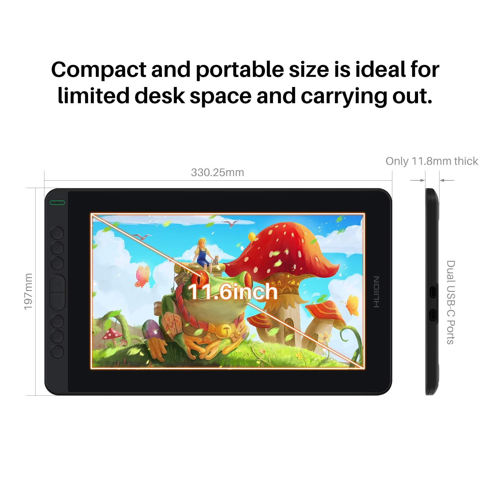 HUION KAMVAS 12 Drawing Tablet - 11.6