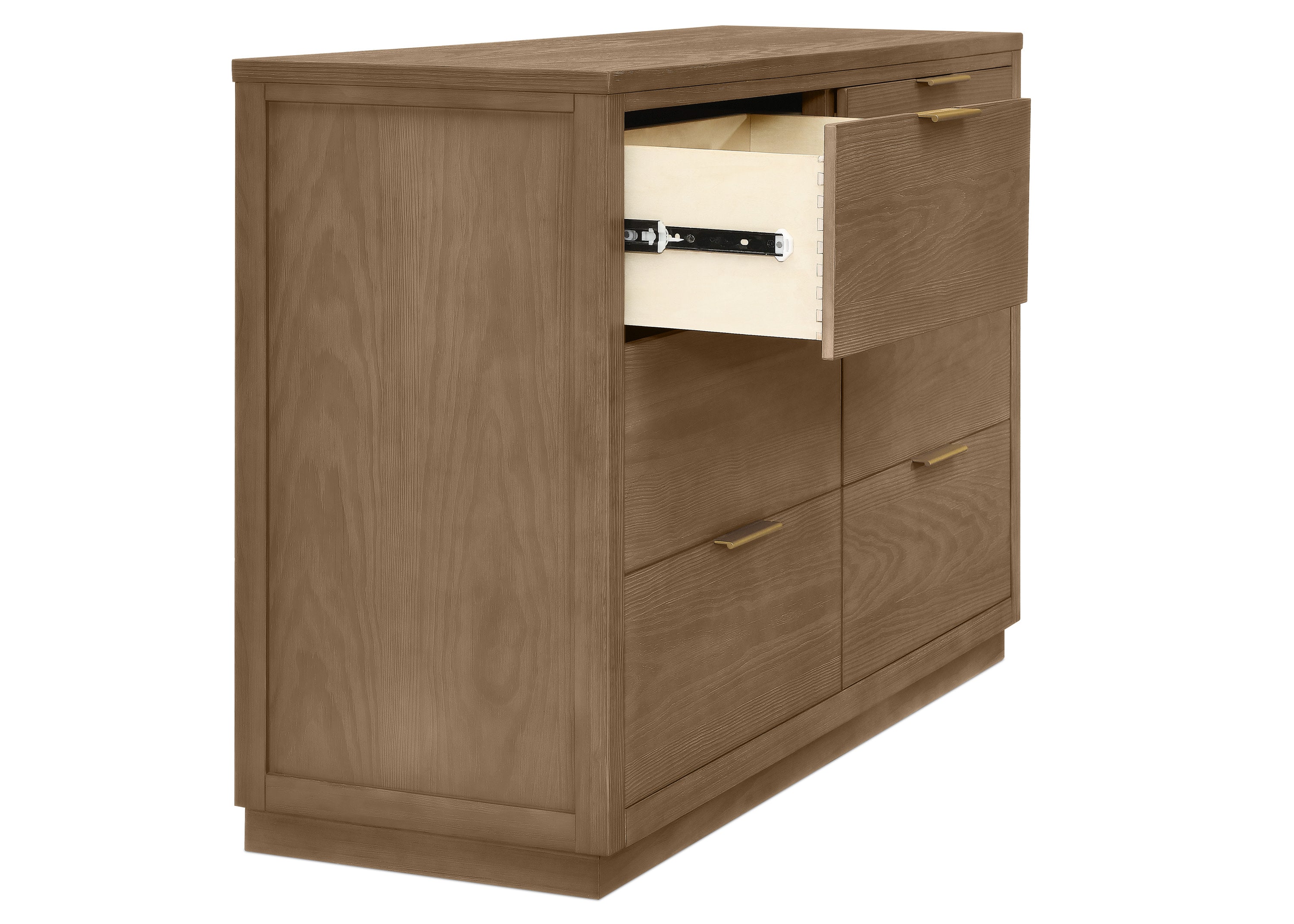 Forever 6-Drawer Dresser with Interlocking Drawers - Natural Wood Bedroom Furniture for Storage & Organization | Perfect for Master Bedroom, Guest Room or Nursery