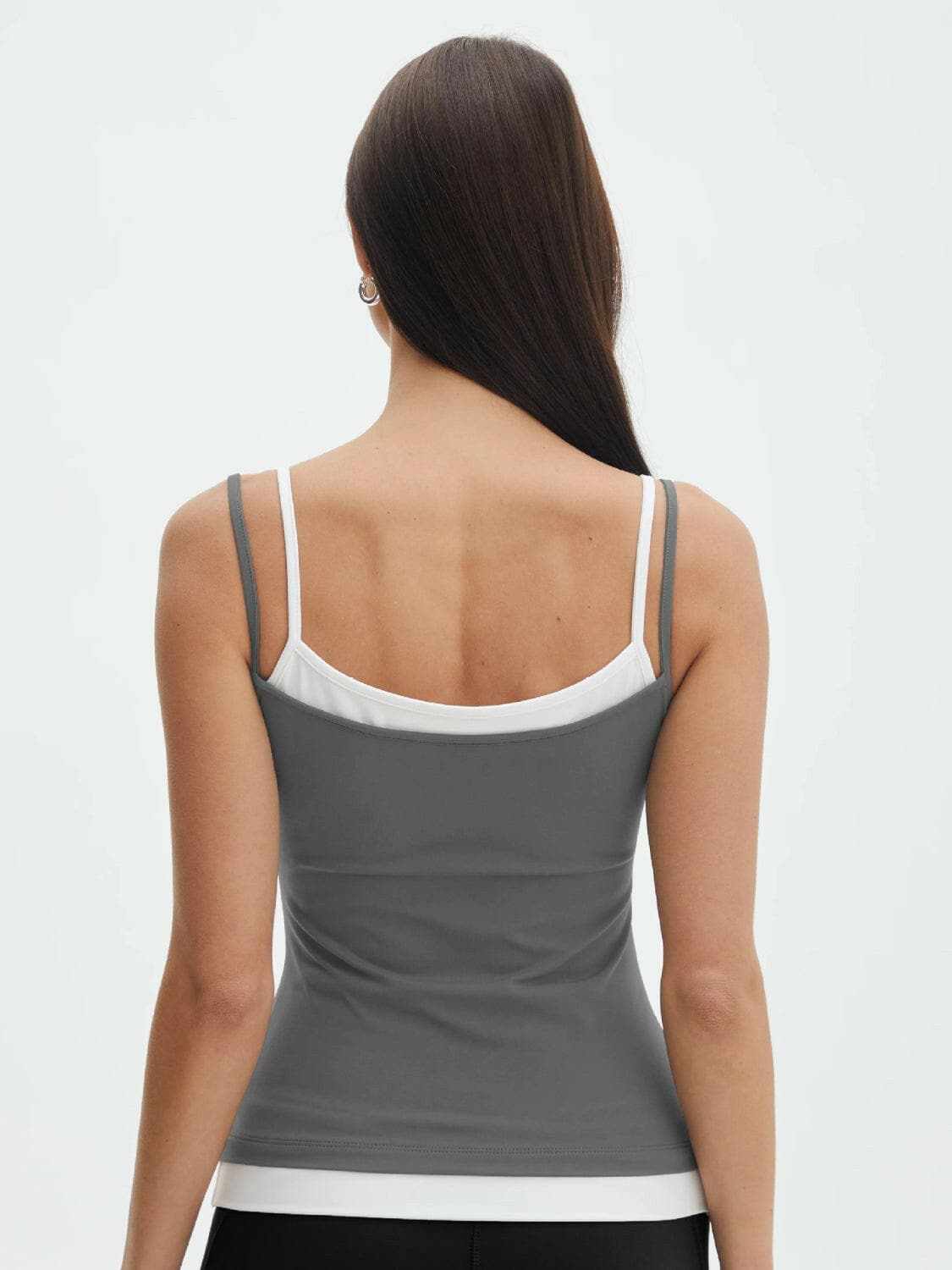 Stylish Faux Layered Cami Top for Women - Trendy Summer Tops & Casual Wear - Perfect for Date Nights, Office Outfits & Weekend Brunch