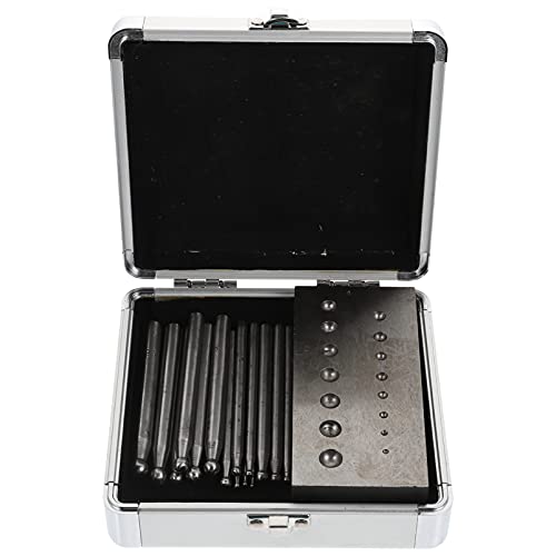 Professional Multi-Metal Dapping Block Punch Set for Jewelry Making & Repair - DIY Metal Forming Tools Kit with Swage for Rings, Pendants & Bracelets - Perfect for Jewelers, Hobbyists & Craft Enthusiasts
