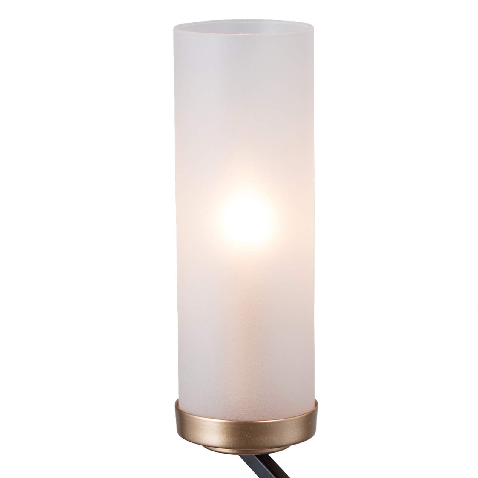 Black Gold 8-Light Modern Farmhouse Chandelier - 31.5