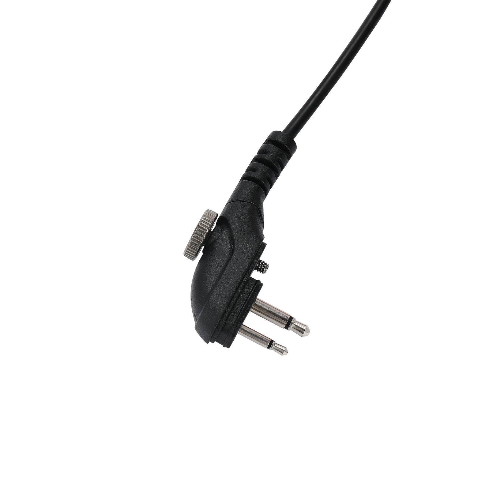 Hytera PD502 PD550 PD562 TD500 TD562 Compatible Ear Hook Headset with Microphone - PU Material, Black - Perfect for Two-Way Radio Communication in Security, Construction & Outdoor Activities