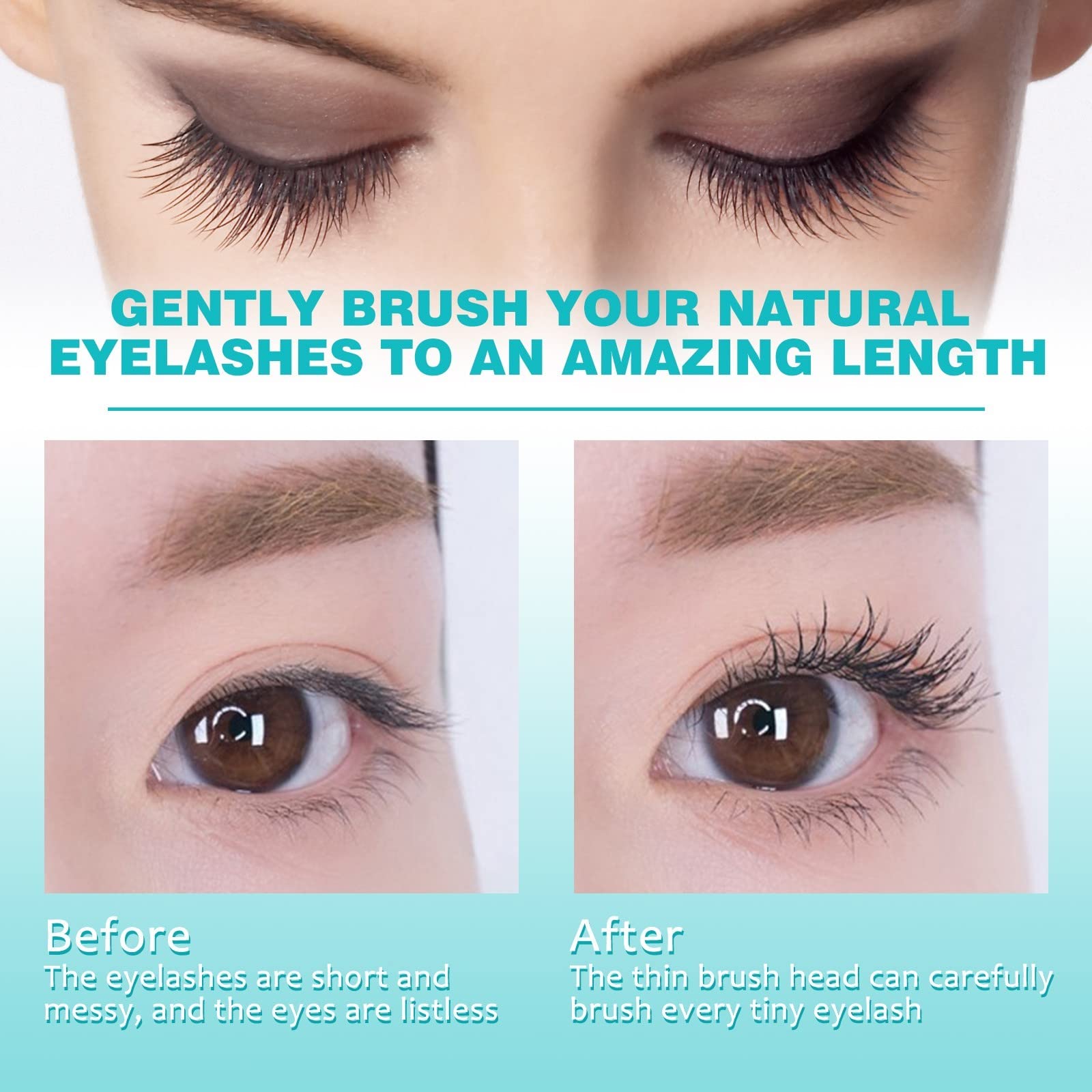 2 in 1 Waterproof & Volumizing Mascara - Lengthening & Curling Double Action Mascara for Long Lasting Definition | Perfect for Everyday Wear, Date Night & Special Occasions (Pink, One Size)