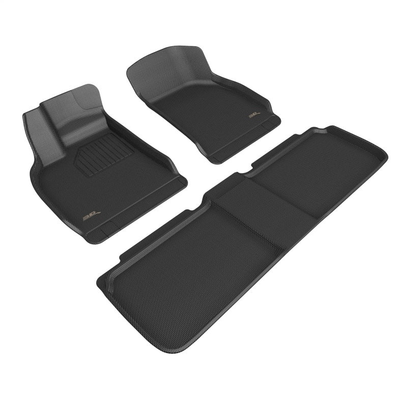 3D Maxpider Kagu All-Weather Floor Mats for 2022-2023 Lucid Air (Models R1 & R2) - Premium Black Car Mats for Ultimate Protection & Style | Perfect for Daily Commutes, Road Trips & All-Season Use