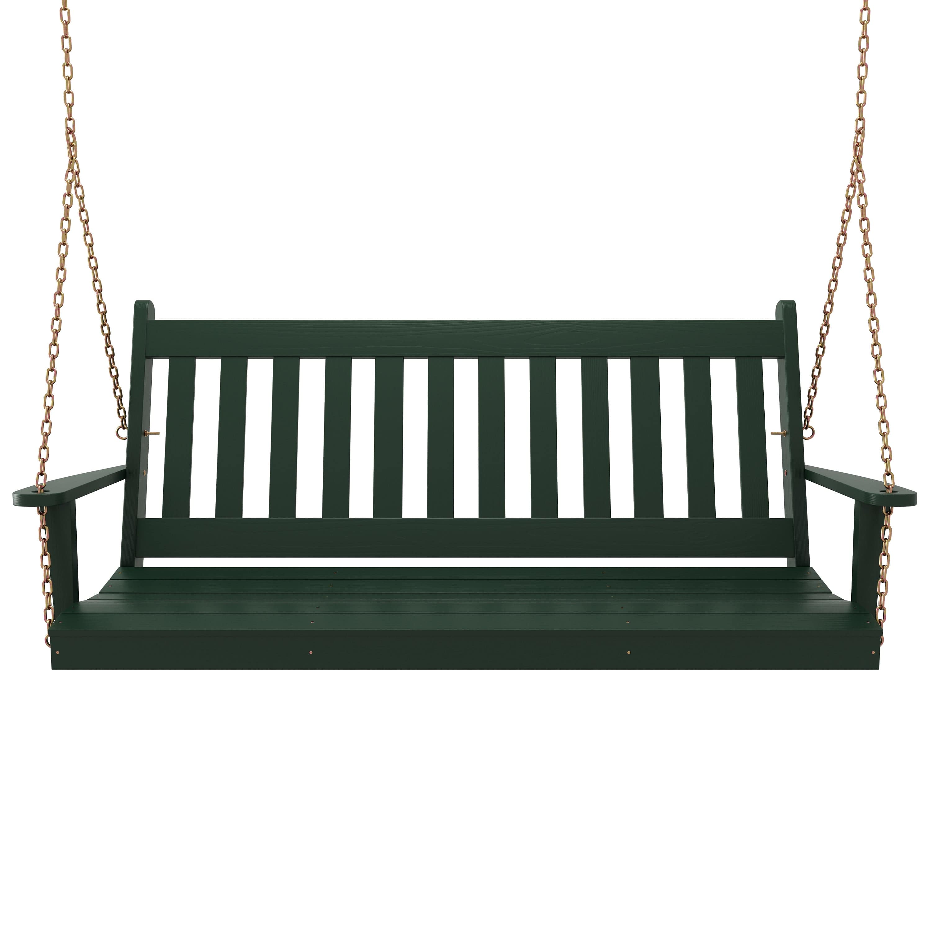Keystone Amish Co. Franklin Porch Swing - Heavy Duty Cedar Wood Outdoor Swing with Weather-Resistant Finish - Perfect for Backyard, Garden, and Patio Relaxation