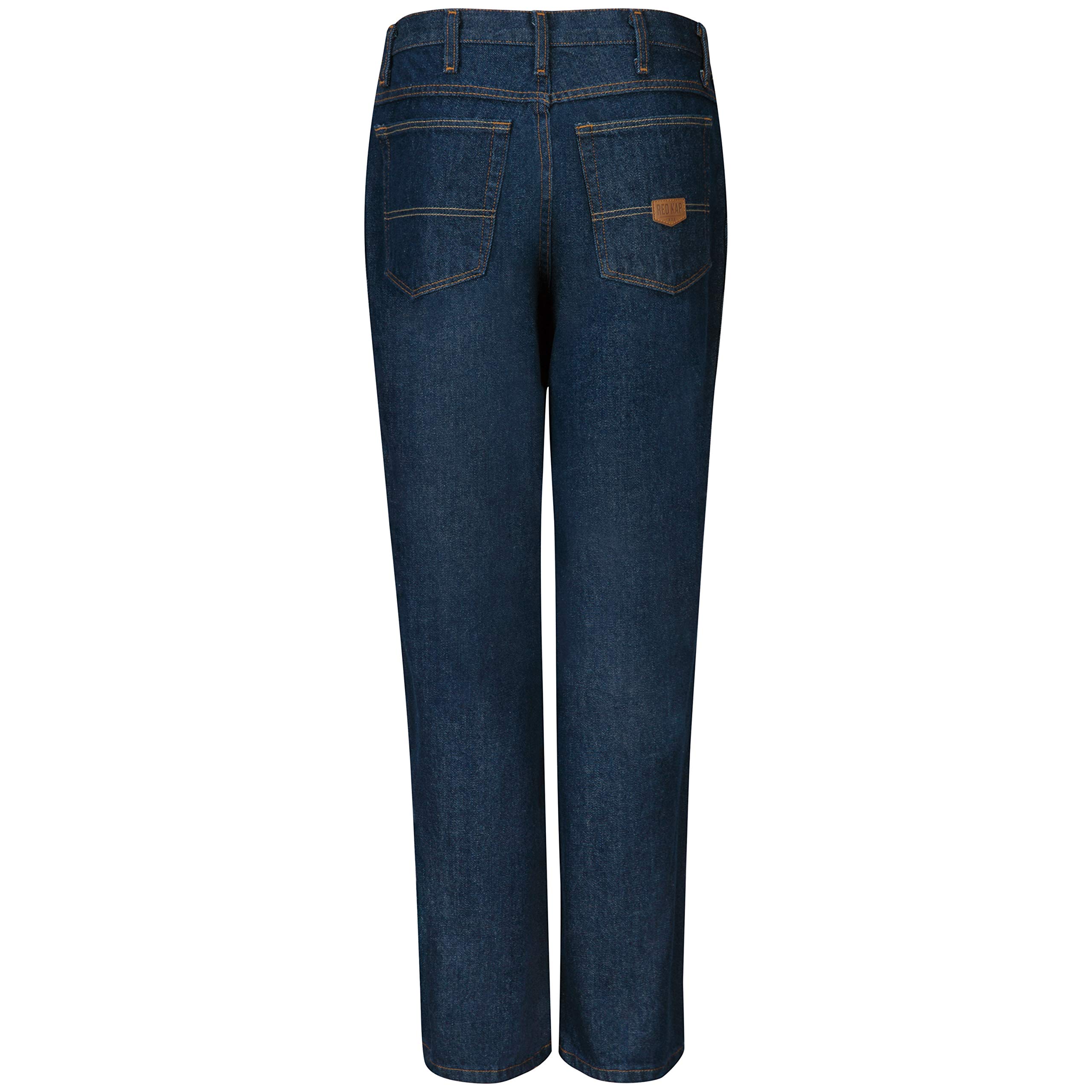 Red Kap Men's Classic Work Jeans - Durable Denim Pants for Construction, Farming & Outdoor Work
