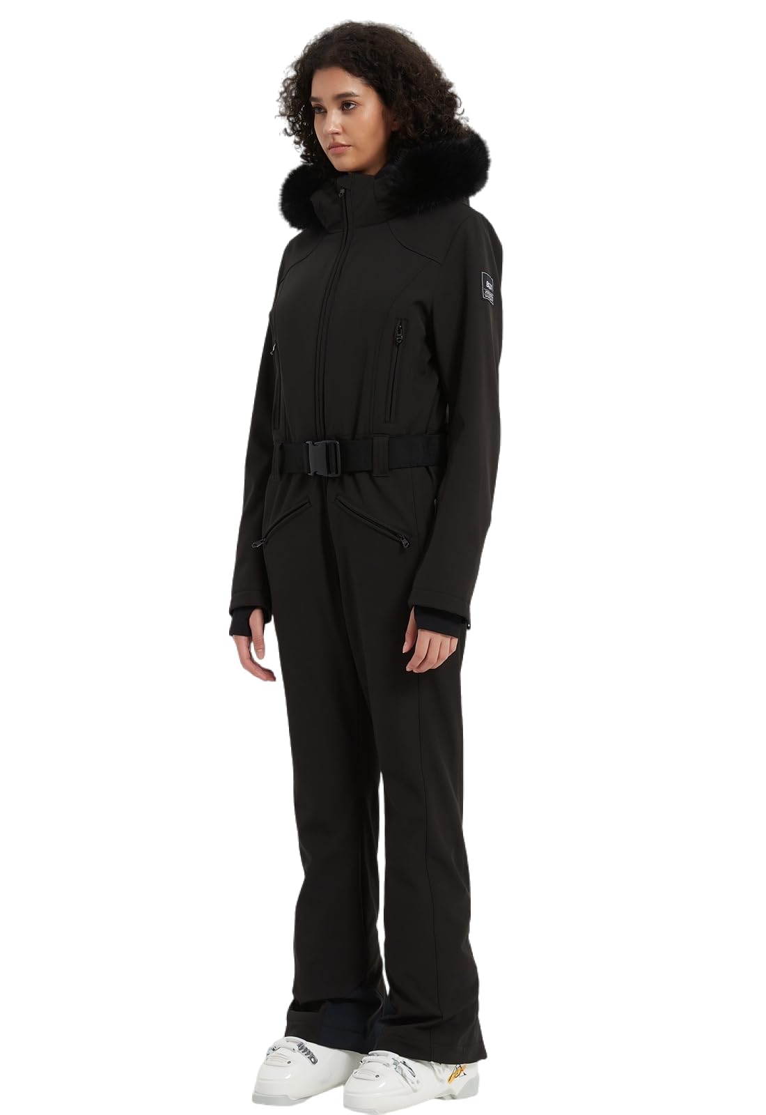 BGX Bluemagic Women's Insulated Waterproof Snowsuit - One Piece Ski Jumpsuit for Snowboarding & Winter Sports - Windproof Thermal Snowboard Suit with Slim Fit Design - Perfect for Skiing, Snowboarding & Cold Weather Outdoor Activities