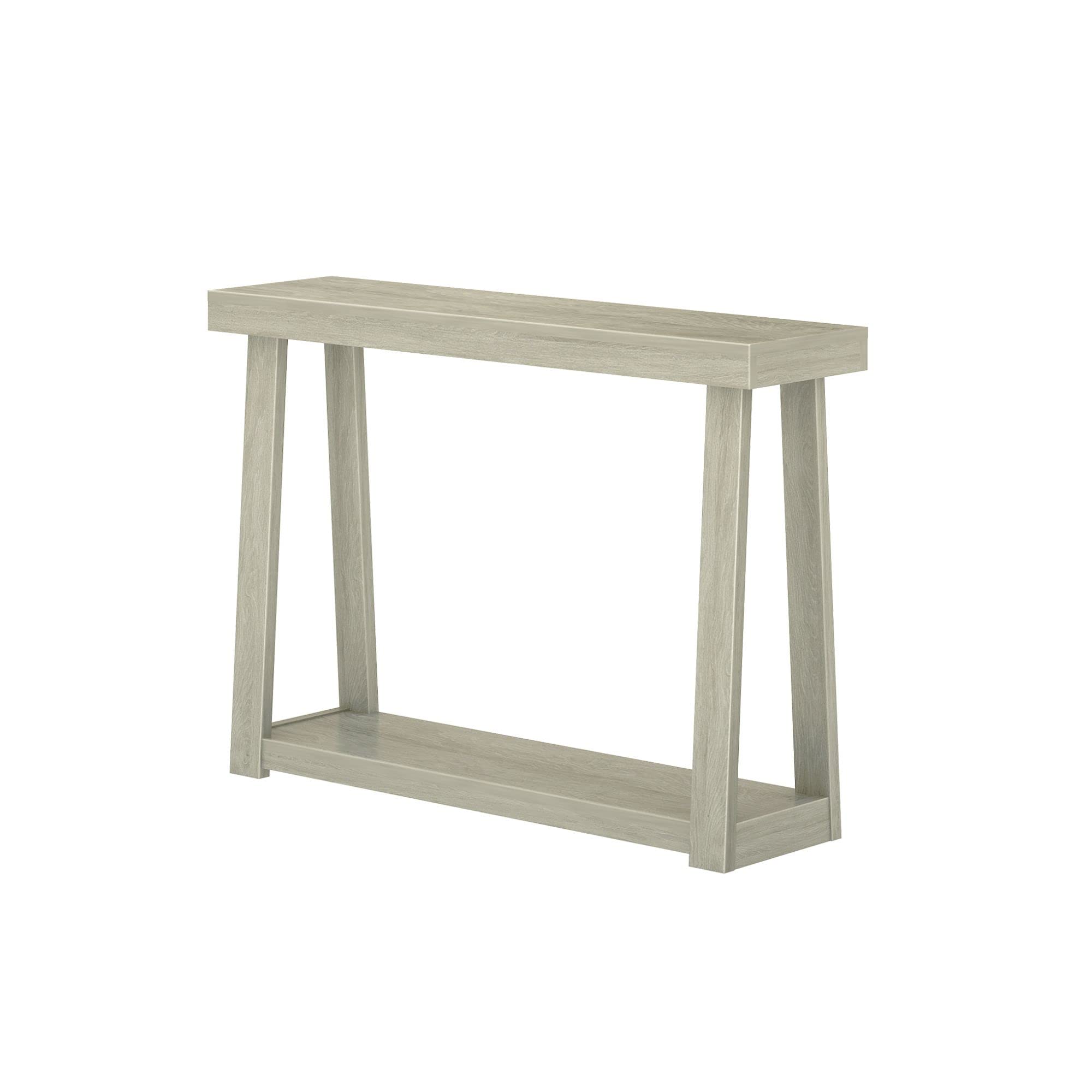 Solid Wood Console Table with Storage Shelf - 46.25