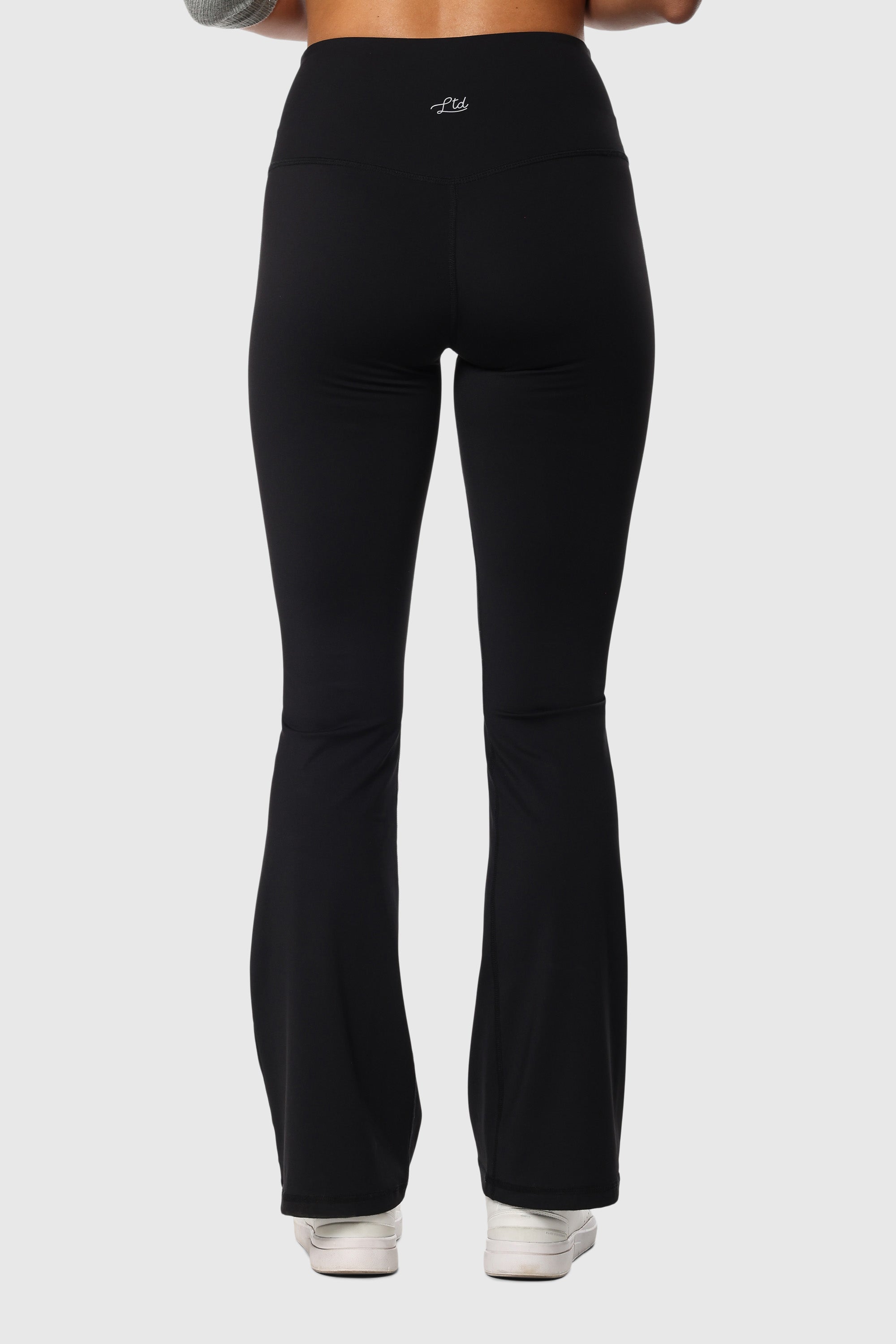 High Waist Flared Leggings for Women - Stretchy Black Yoga Pants with Side Pockets | Perfect for Yoga, Workouts & Casual Wear