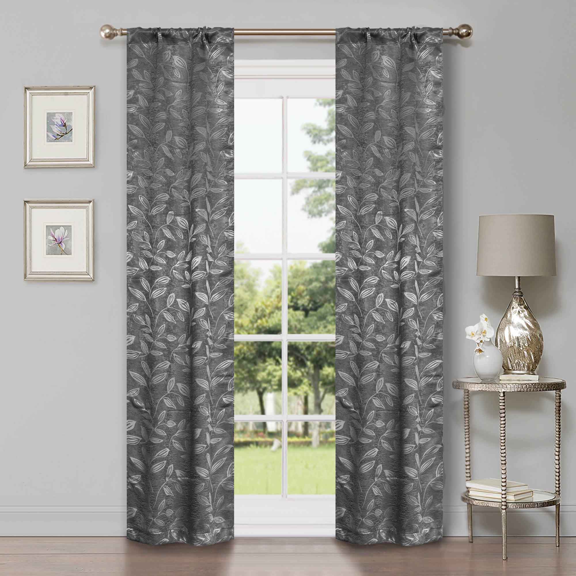 Blackout Curtains with Rod Pocket - Set of 2 Panels for Complete Room Darkening | Perfect for Bedrooms, Nurseries & Home Theater Light Blocking