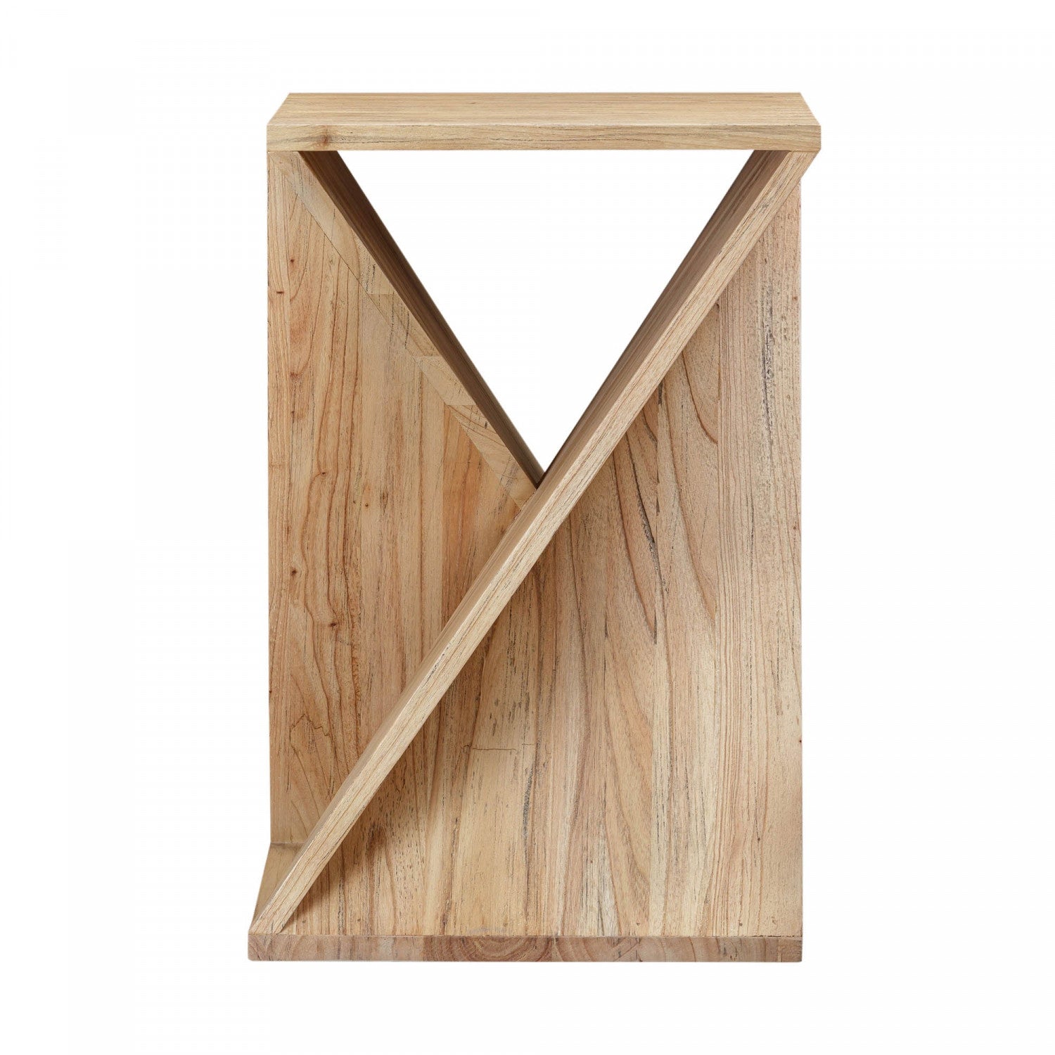 Allurette Natural Wood Side Table - Small End Table for Living Room, Bedroom, or Office - Modern Accent Table for Home Decor