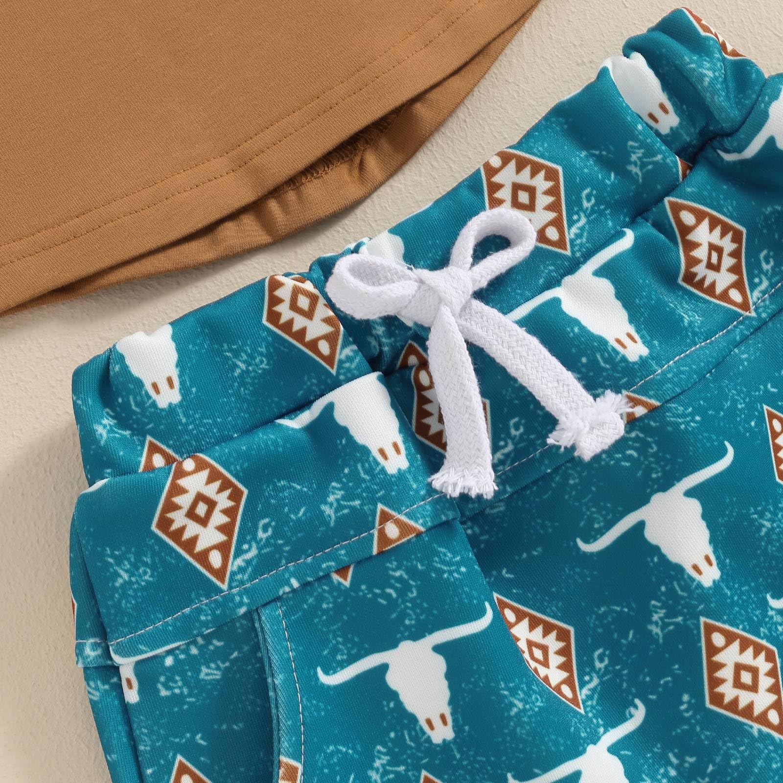 Western Baby Boy Outfit - Cow Print Short Sleeve T-Shirt & Casual Shorts Set | Toddler Summer Clothes | Cowboy Theme | Perfect for Playdates, Rodeo Events & Western-Themed Parties