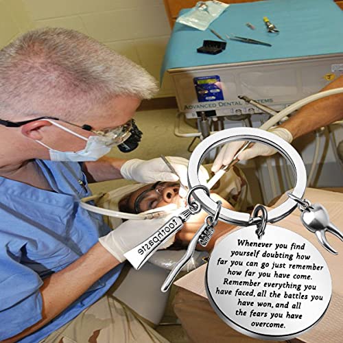 Dental Keychain for Dentists - Inspirational Graduation Gift & Jewelry for Dental Professionals - Perfect for Graduation, Appreciation, and Daily Use
