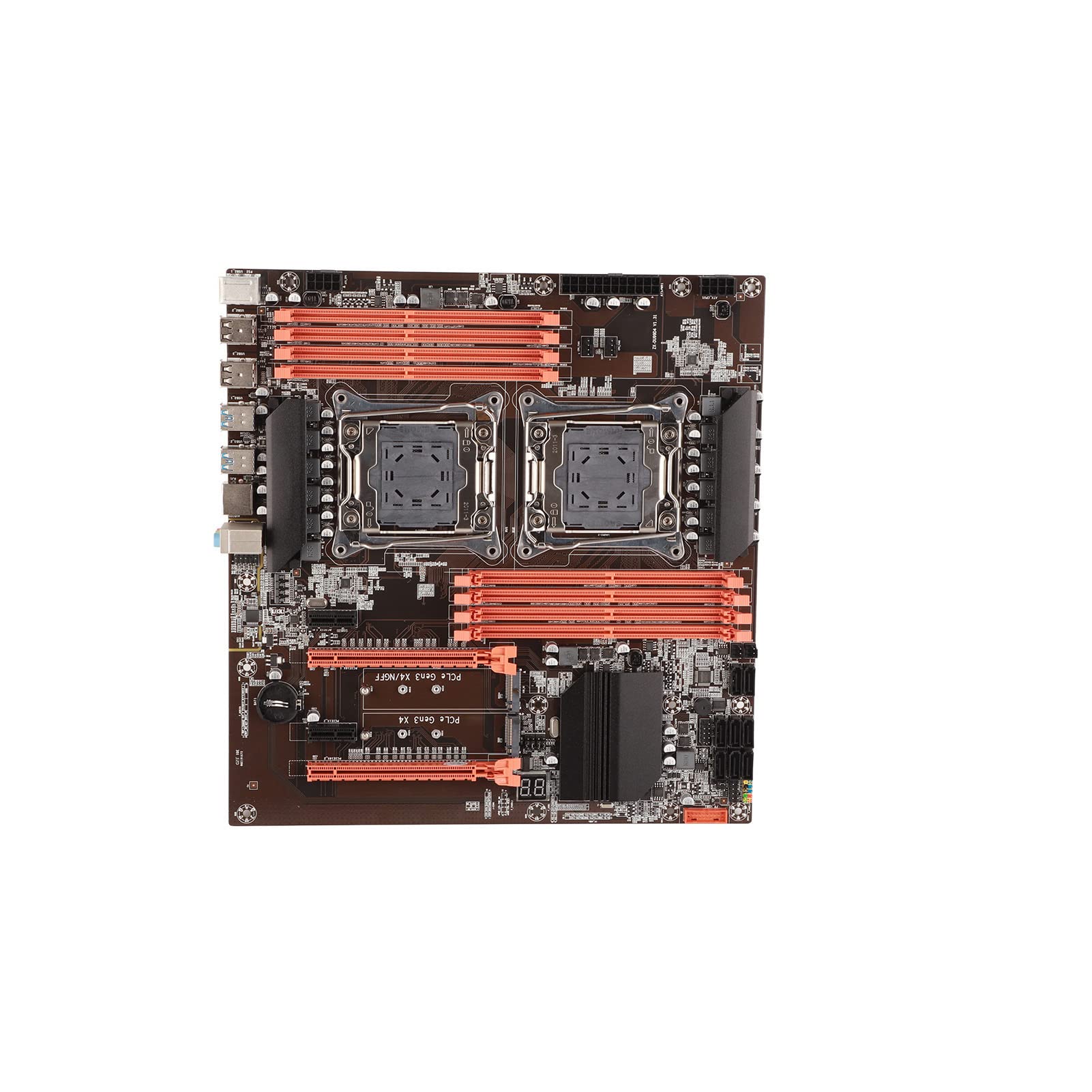 Akozon X99 Motherboard - Dual Socket LGA 2011-3, DDR4 Support, M.2 & SATA Ports, USB 3.0 - Ideal for Gaming PCs, Workstations & Content Creation Studios