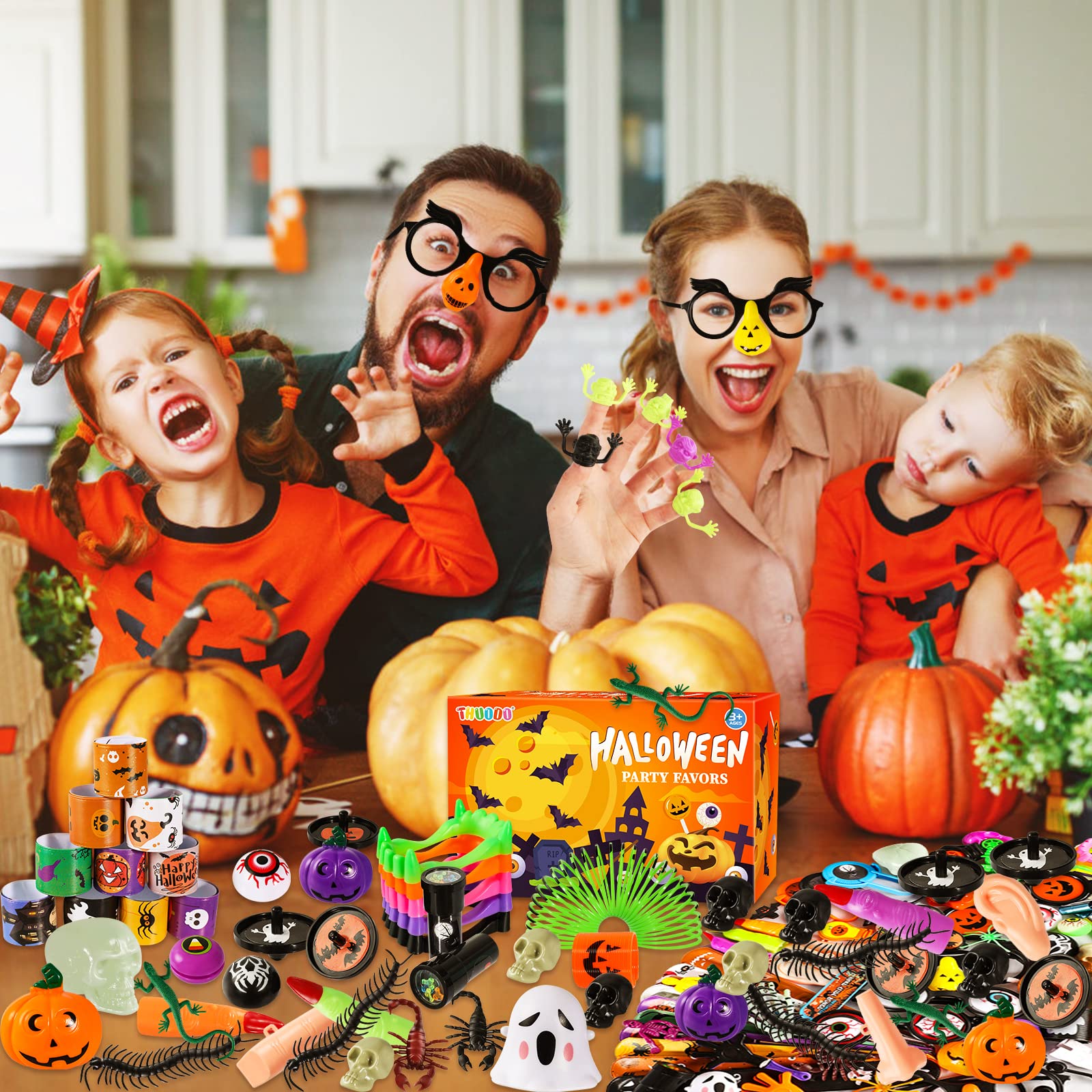288 PCS Halloween Party Favors Bulk Assortment - Kids Trick-or-Treat Goodie Bags, Pinata Fillers, Classroom Prizes & School Rewards - Spooky Fun Toys for Halloween Parties & Events