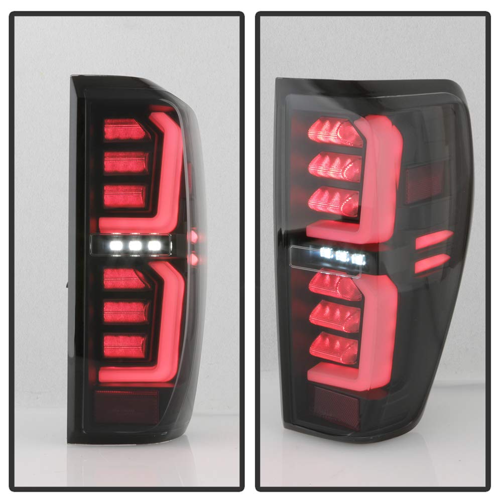 ACANII Smoked Black LED Tube Tail Lights for 2019-2023 GMC Sierra 1500/2500HD/3500HD - Left & Right Pair - Enhanced Visibility & Style for Night Driving & Off-Road Adventures