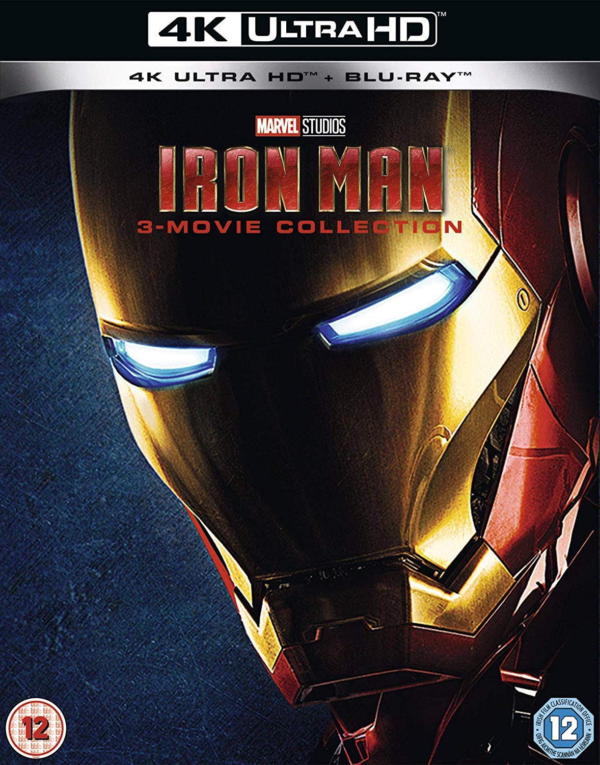 Iron Man Trilogy 4K UHD + Blu-ray | Marvel Superhero Movies Collection | Perfect for Home Theater & Marvel Fans Gift