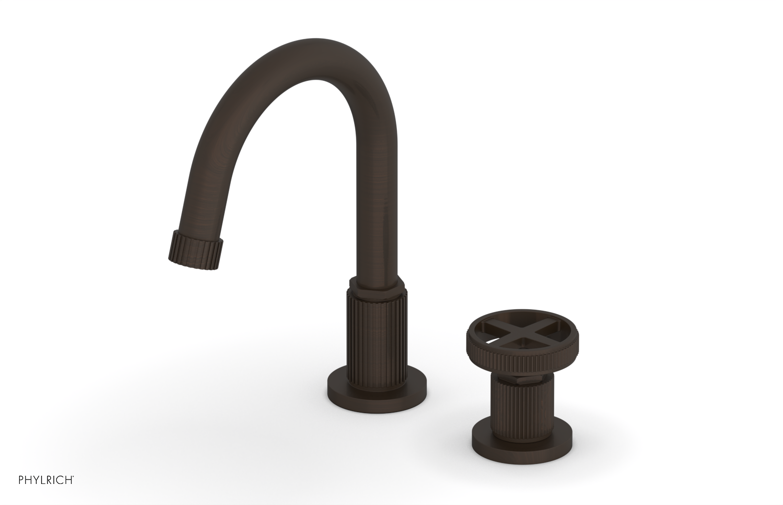 DUSTRIE Single Handle High Spout Kitchen Faucet with Cross Handle - Model 370 09 | Perfect for Modern Farmhouse & Industrial Style Kitchens