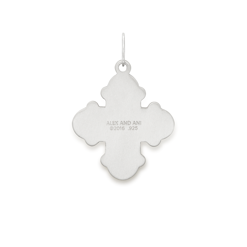 Four Way Cross Charm Pendant - Large Size Religious Jewelry for Necklace, Bracelet & Gift Giving - Perfect for Church, Baptism & Everyday Wear