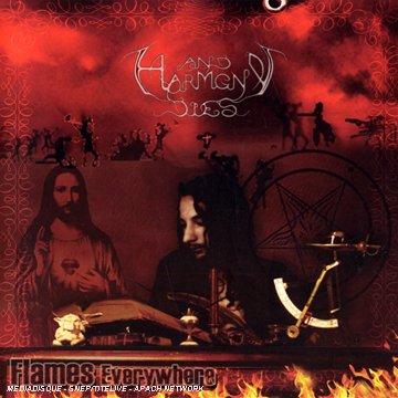 And Harmony Dies Flames Everywhere - Gothic Metal Band T-Shirt for Concerts & Music Fans | Dark Aesthetic Apparel