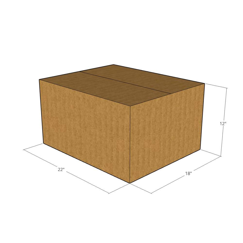 22x18x12 Inches 32 ECT New Corrugated Shipping Boxes - Heavy Duty Moving & Storage Cartons for Ecommerce, Home & Office Packing
