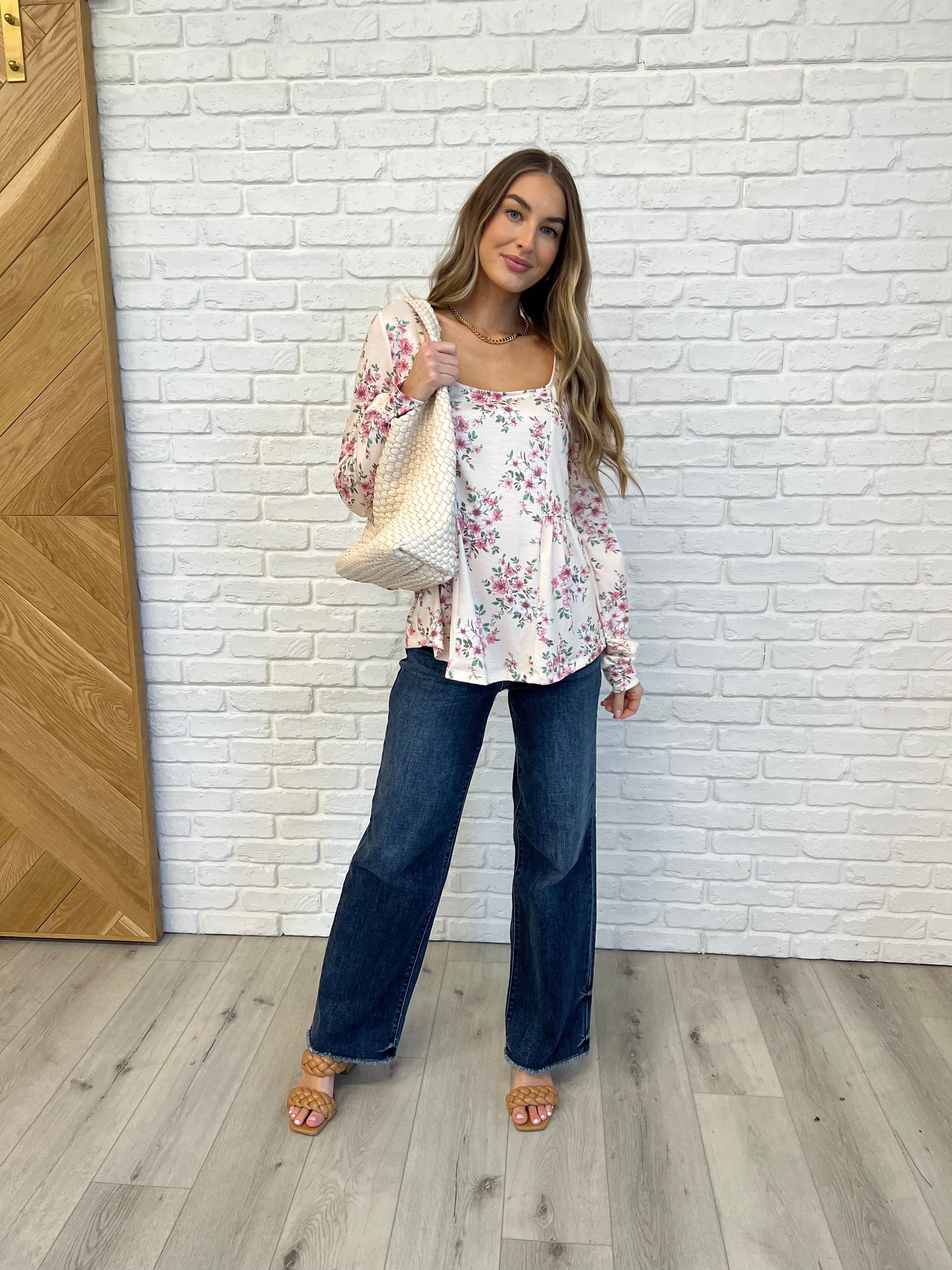 Cool to Be Kind Floral Blouse - Women's Boho Chic Floral Print Tops for Spring & Summer | Perfect for Casual Outings, Dates & Office Wear