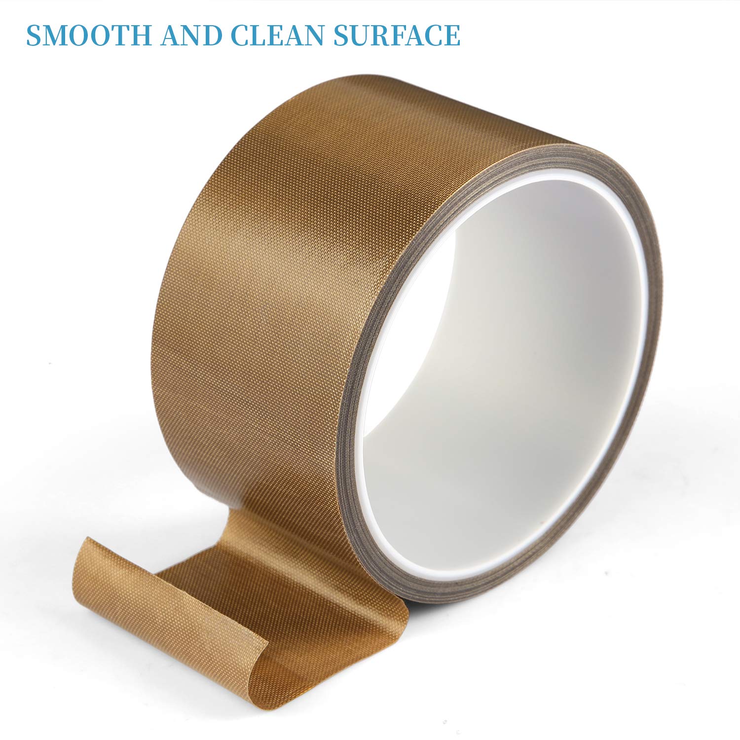 High Temperature PTFE Teflon Tape for Vacuum Sealer Machines - 2 Inch x 33 Feet Heat Resistant Sealing Tape Compatible with FoodSaver, Seal-A-Meal, Weston, Cabela - Perfect for Food Preservation & Industrial Packaging