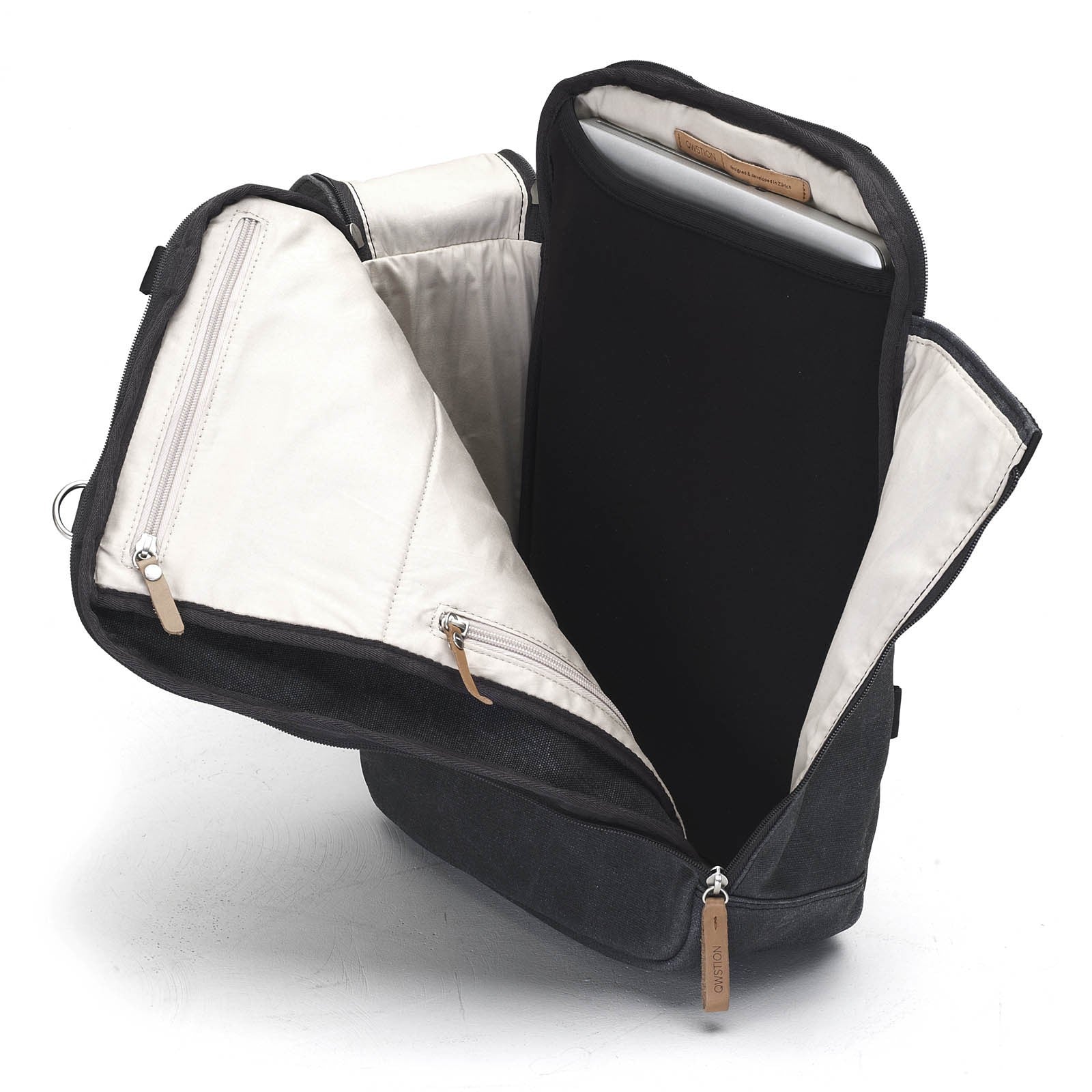 Qwstion Daypack - Stylish & Durable Backpack for Men & Women | Water-Resistant Laptop Bag for Work, Travel & Everyday Use | Perfect for Commuting, Hiking & School