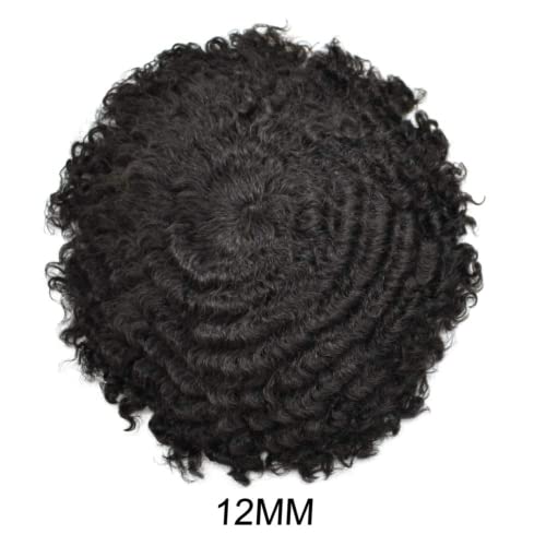 #1B Off Black-12mm Wave Curl