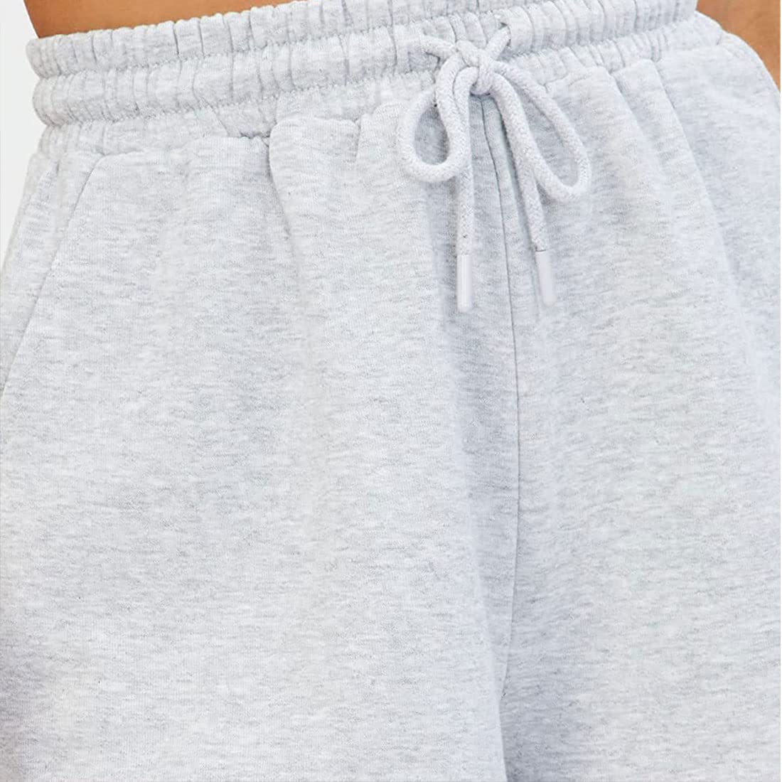ASHER FASHION Women's High Waist Athletic Shorts with Pockets - Summer Running Shorts, Elastic Drawstring Comfort for Workout & Yoga - Perfect for Gym, Jogging and Casual Wear