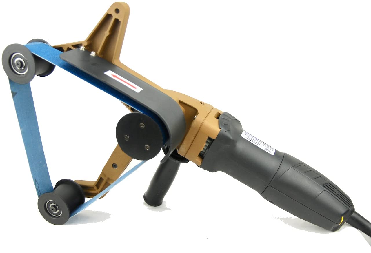 BLUEROCK Tools 40A & 100 Belts Pipe Polisher Grinder Sander - Compatible with Metabo - Perfect for Metal Polishing, Wood Sanding, and DIY Home Improvement Projects