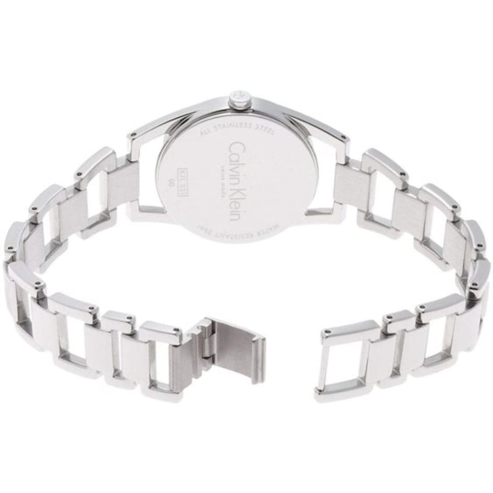 CALVIN KLEIN DAINTY K7L23146 Women's Fashion Watch - Elegant Stainless Steel Bracelet, Minimalist Design for Everyday Wear & Office Style