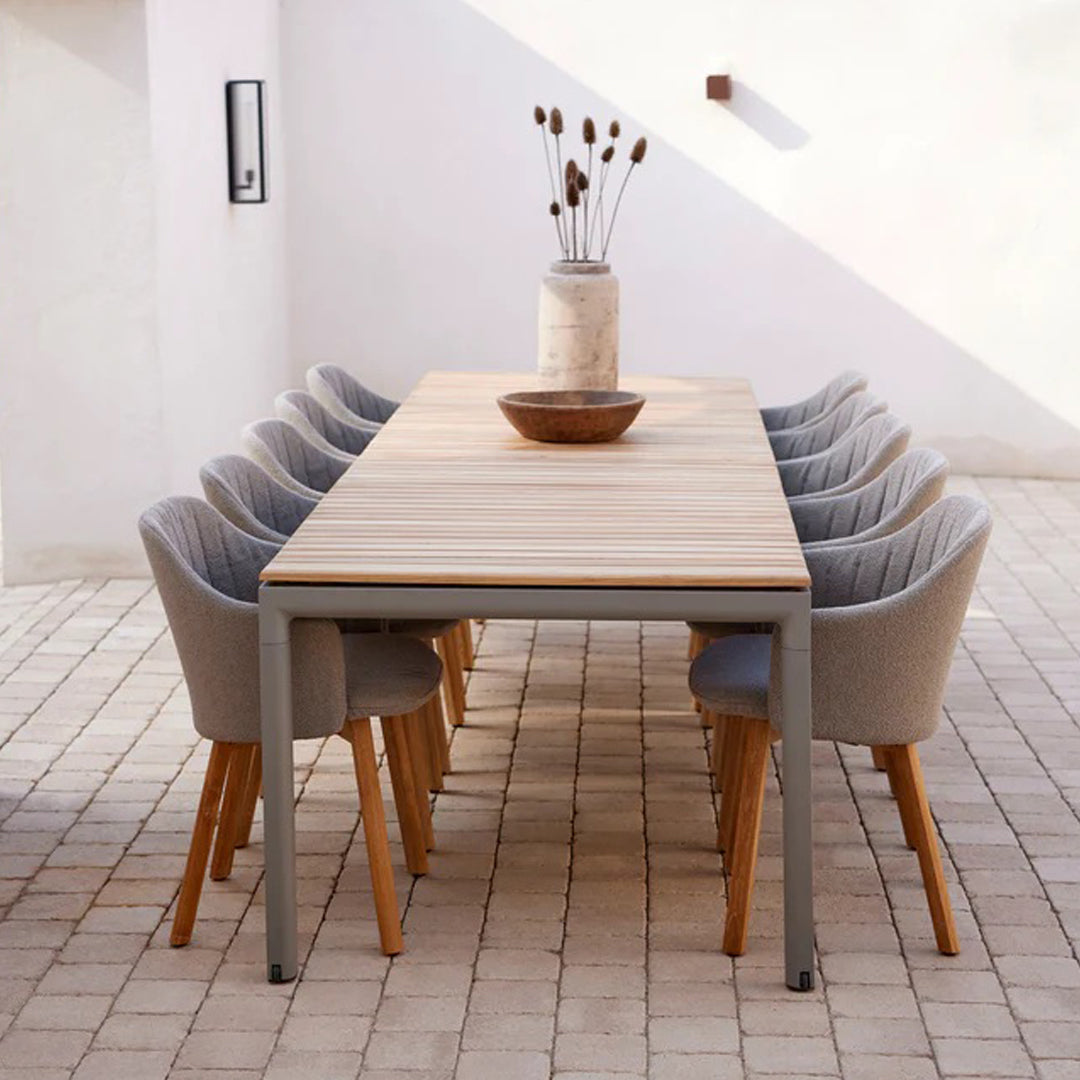 Outdoor Dining Table - Waterproof & Weather-Resistant Patio Table for Garden, Backyard, and Poolside Use