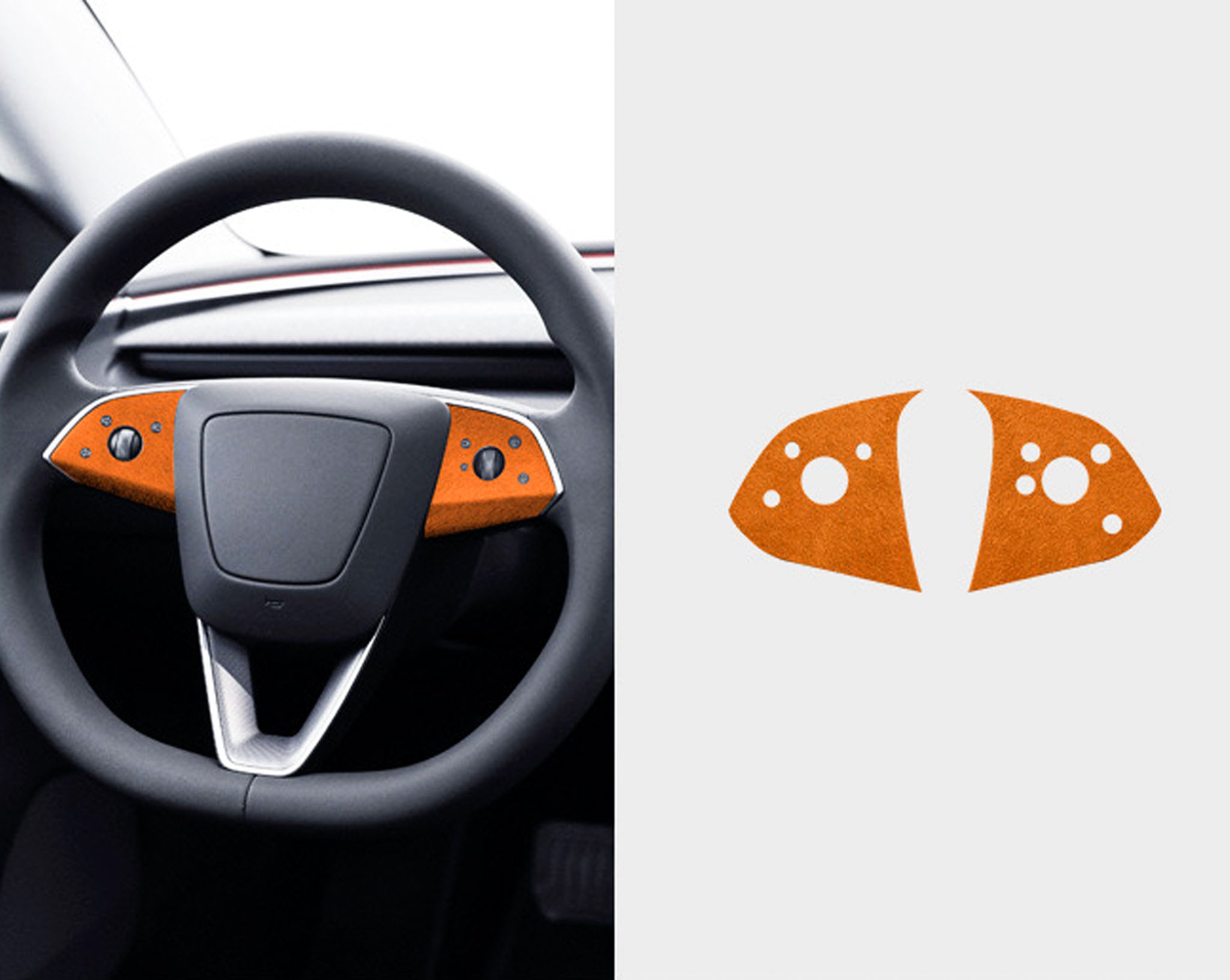 Premium Tesla Alcantara Steering Wheel Cover for 2024+ Model 3 Highland - Luxury Car Interior Upgrade, Enhanced Grip & Comfort - Perfect for Daily Commute & Road Trips