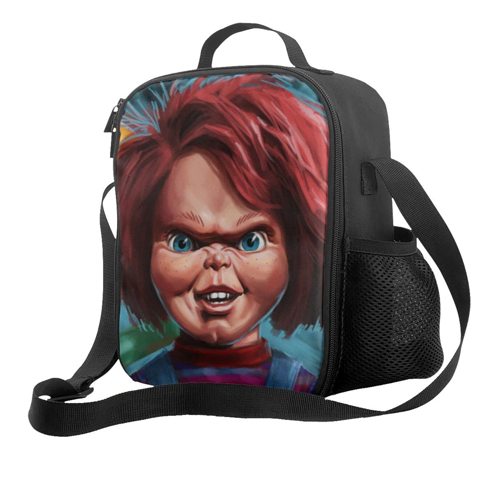 Chucky Lunch Box - Insulated Reusable Cooler Tote Bag with Adjustable Strap for School, Work, Picnic & Travel | Perfect for Kids Lunch, Office Meals & Outdoor Adventures