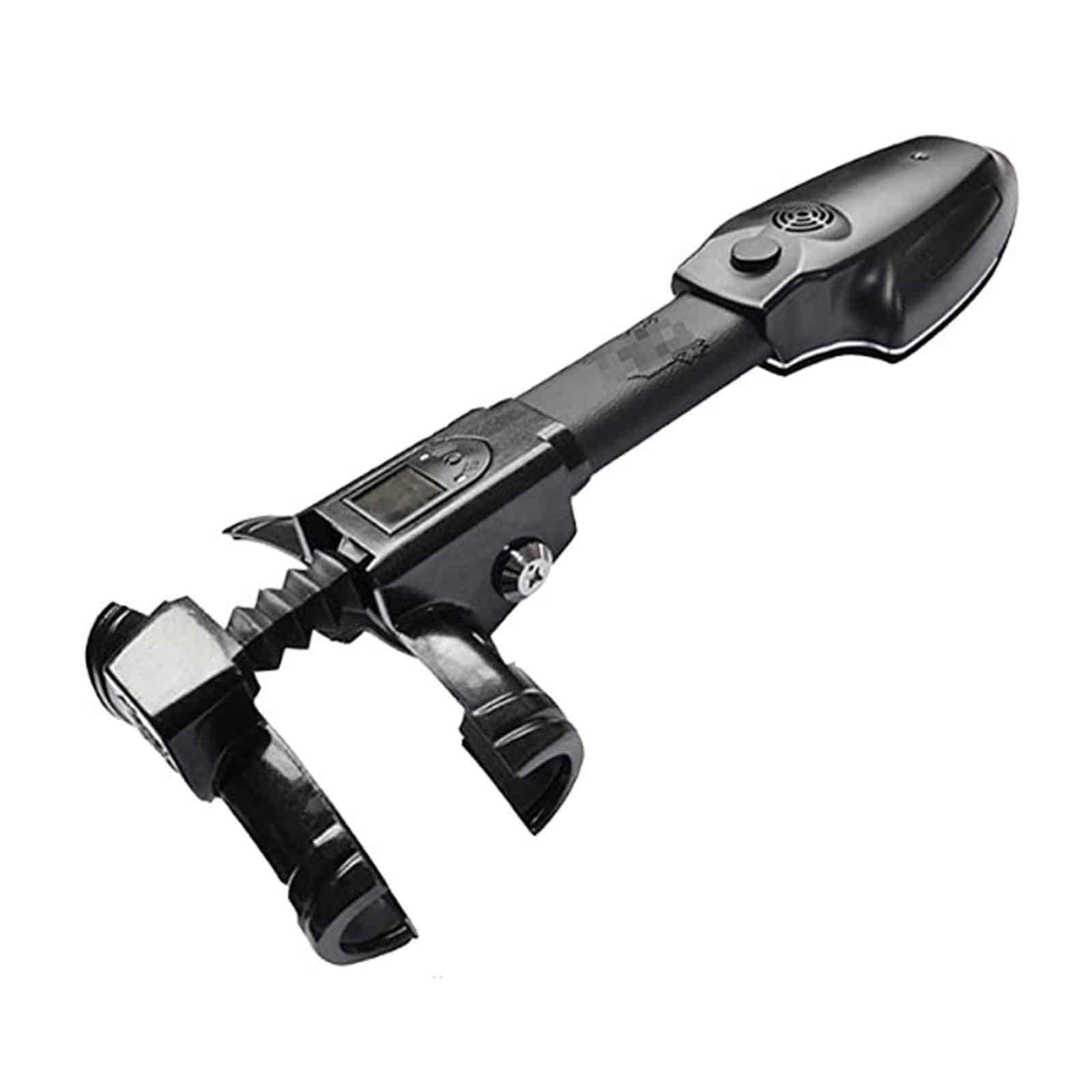 LIYUHOUZUONC Retractable Car Steering Wheel Lock with Alarm - Anti-Theft Security T-Lock for Vehicles, Solar Powered Auto Theft Protection Device with 2 Keys | Perfect for Parking Security & Nighttime Vehicle Protection