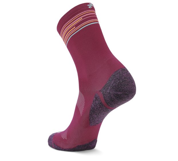 Blister Resist Light Mini Crew Socks (Wildberry) - Comfortable & Breathable for Running, Hiking & Everyday Wear