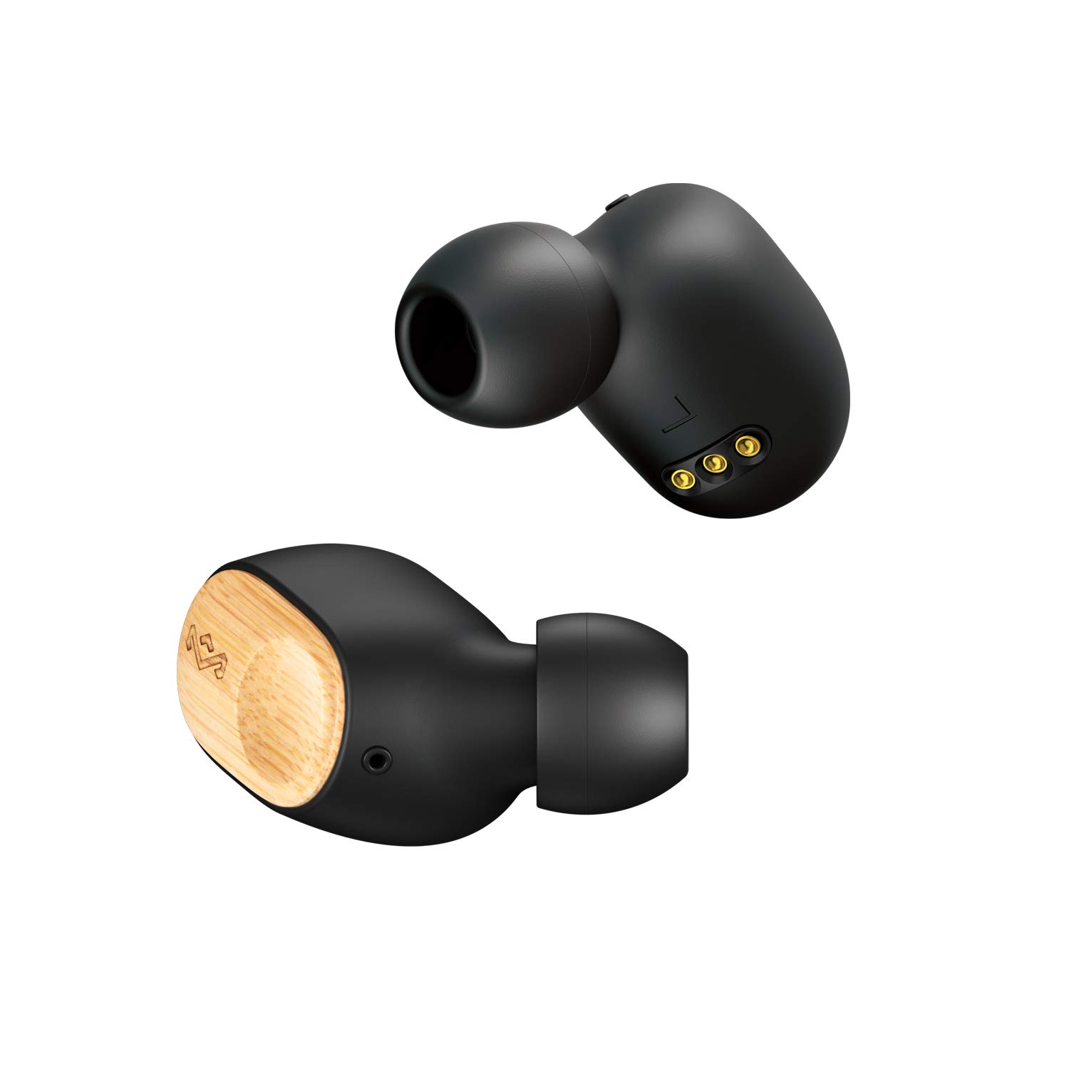 House of Marley Liberate Air True Wireless Earbuds with Mic - Bluetooth 5.0 Headphones, 32H Playtime, Sustainable Bamboo & Recycled Materials - Perfect for Gym, Running, Travel & Work Calls