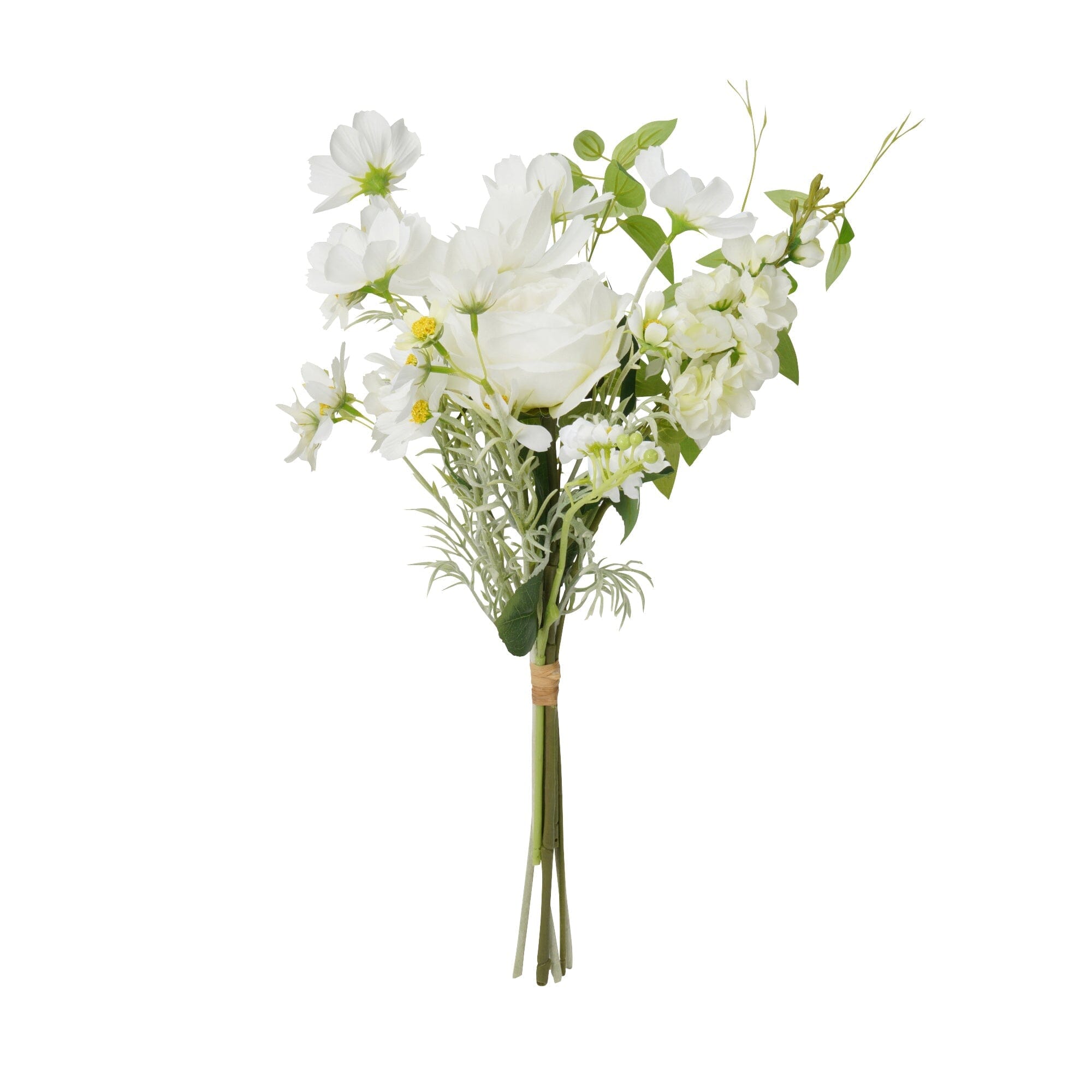 Bouquet Rose Cosmos Mix White - Fresh Cut Flowers for Weddings, Home Decor & Special Occasions